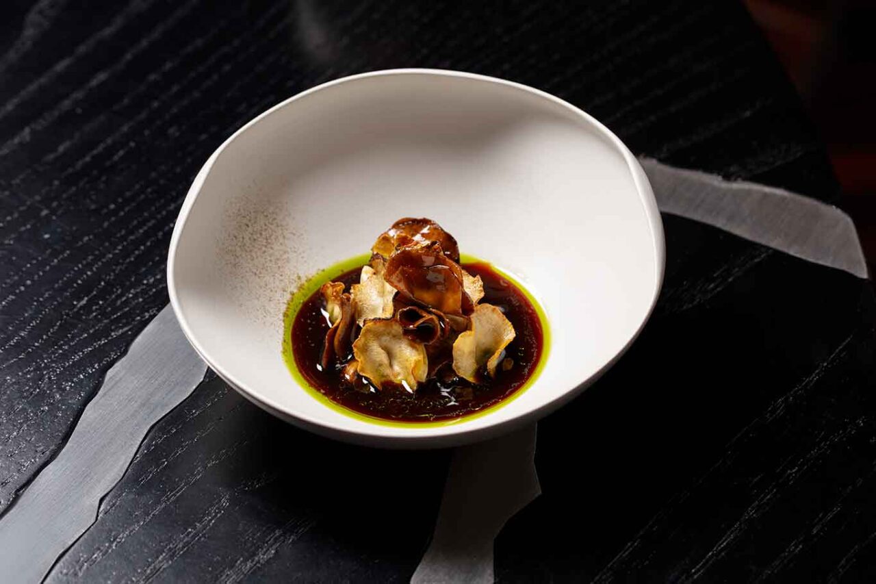 i carciofi del Ristorante Alain Ducasse Roma