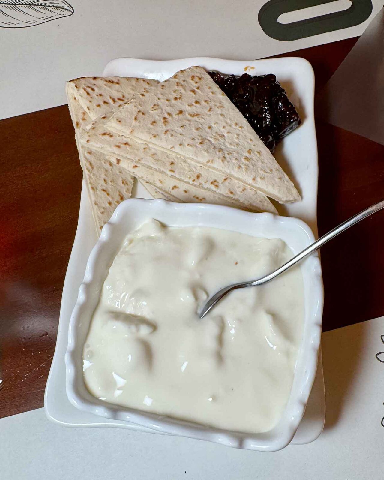 lo squacquerone con piadina dell'Ossteria! a Savignano sul Rubicone 