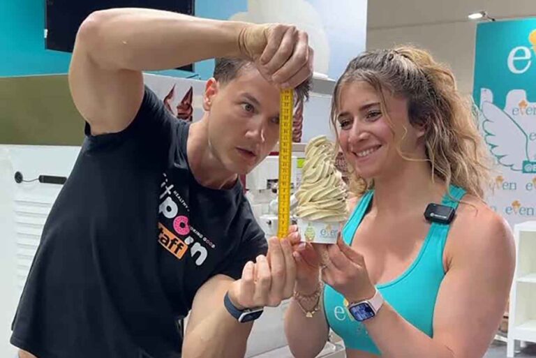 Steven Basalari apre la nuova gelateria proteica con Raf & Cate