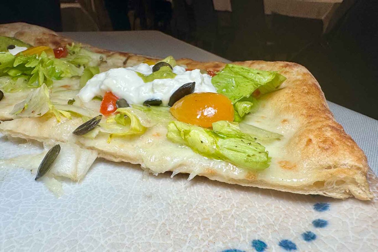 la pizza Low Carb della pizzeria Ai Tre Monelli ad Angri