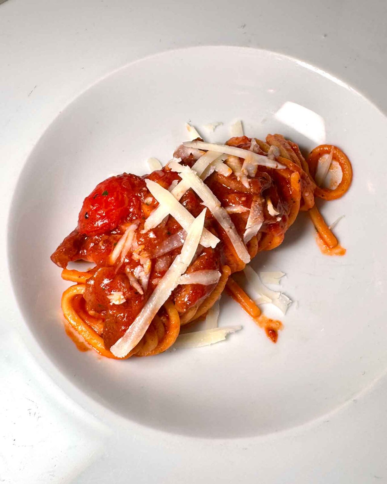 amatriciana di mare del ristorante pizzeria Il Vecchio e il Mare a Firenze