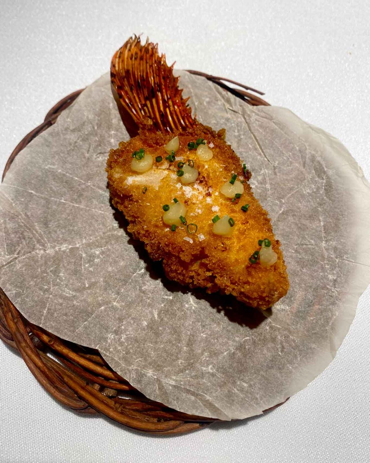 pinna fritta di scorfano al ristorante Acquolina a Roma