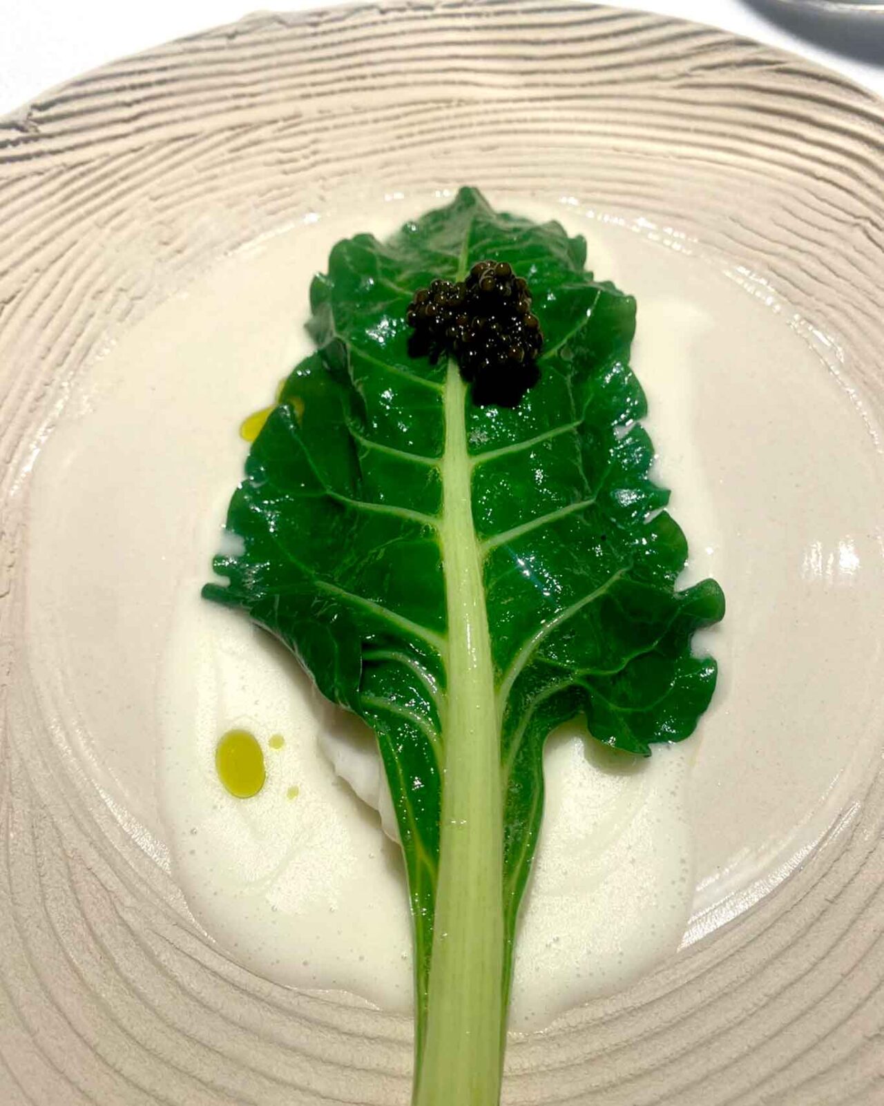 sogliola e bieta del ristorante Acquolina a Roma