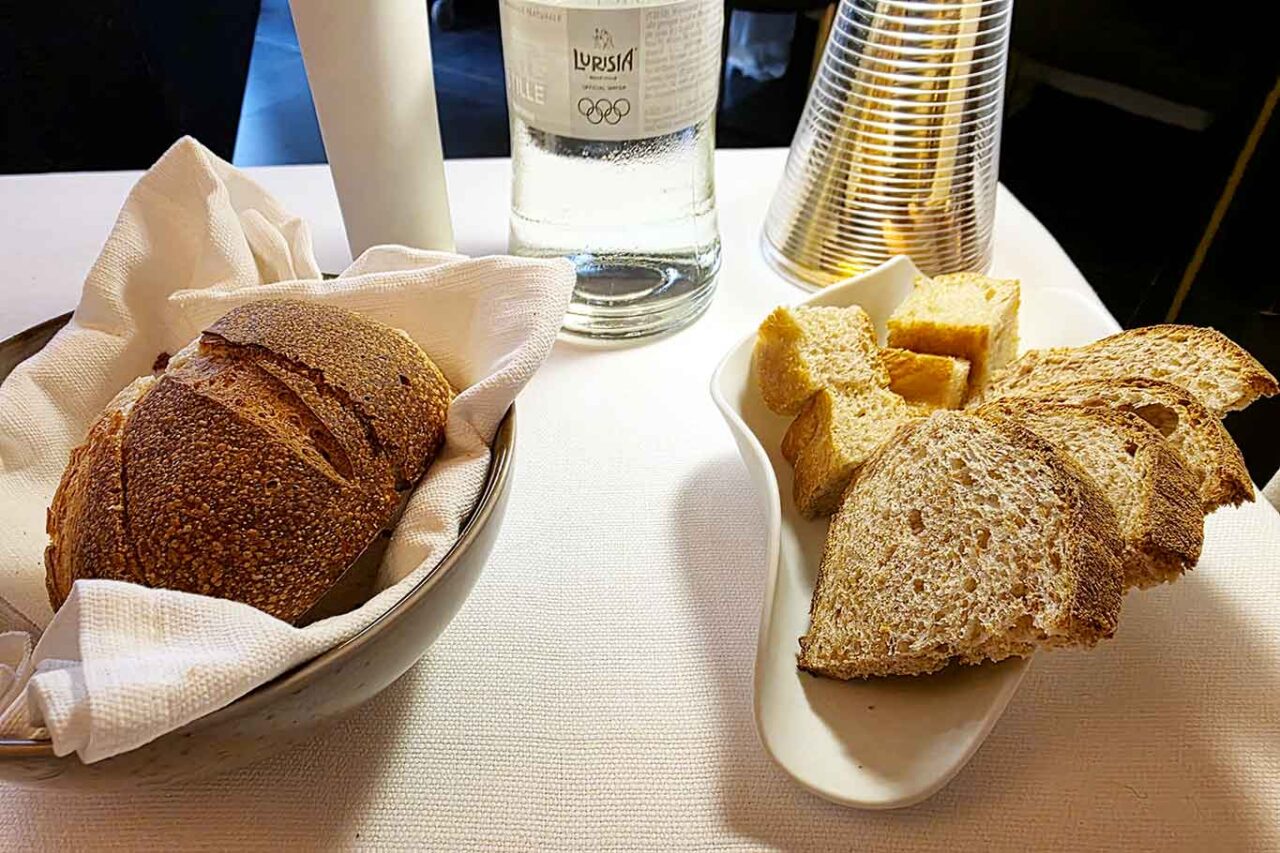 il pane del ristorante Andree a La Spezia 