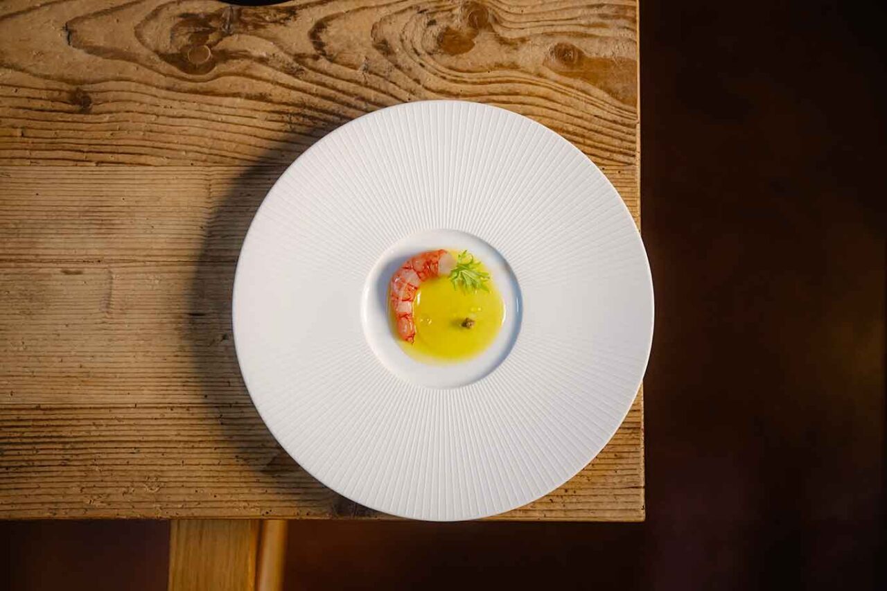 il gambero del ristorante Coro ad Orvieto 