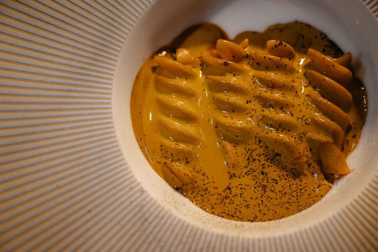 la pasta con lenticchie e cozze del ristorante Coro ad Orvieto 