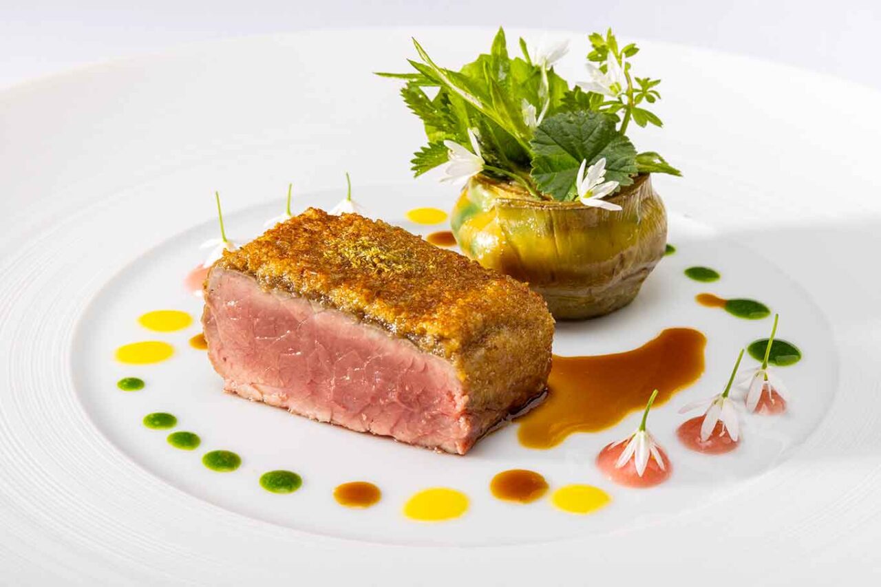 Controfiletto di vitella Fassona del ristorante Il Luogo Aimo e Nadia a Milano