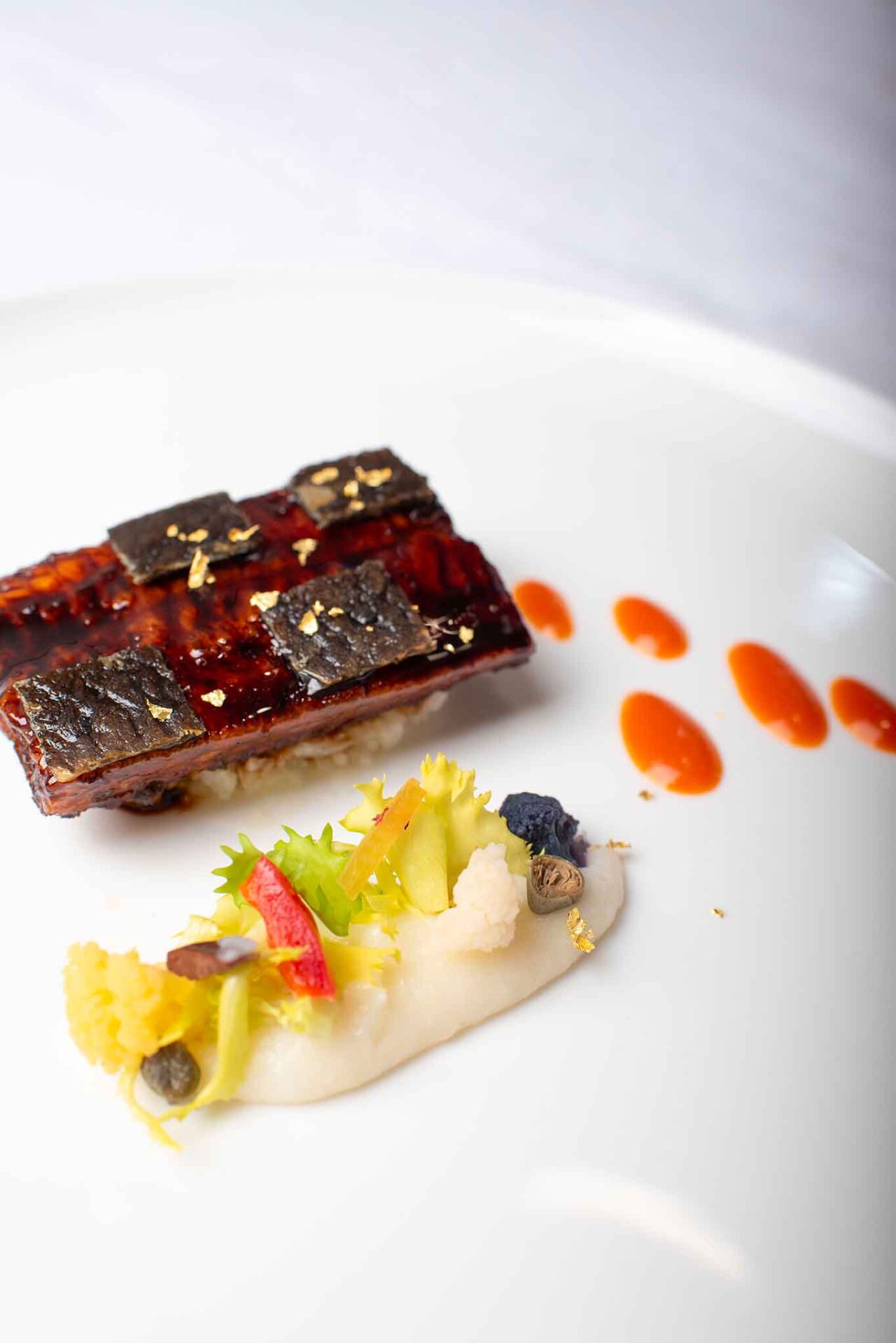 l'anguilla del ristorante Torre del Saracino a Vico Equense 