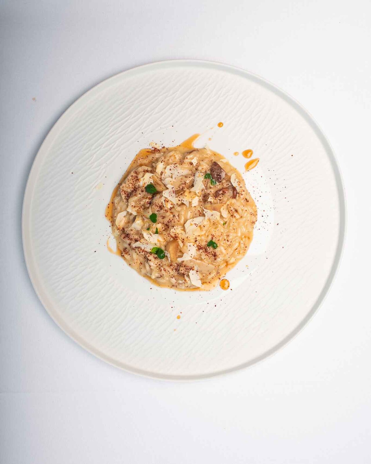 risotto ai funghi e castagne del ristorante Torre del Saracino a Vico Equense 