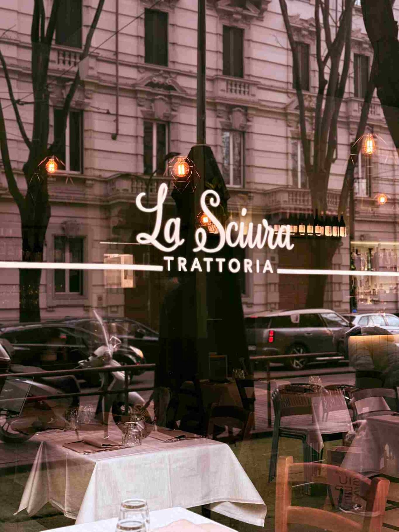 trattoria la sciura milano vetrina