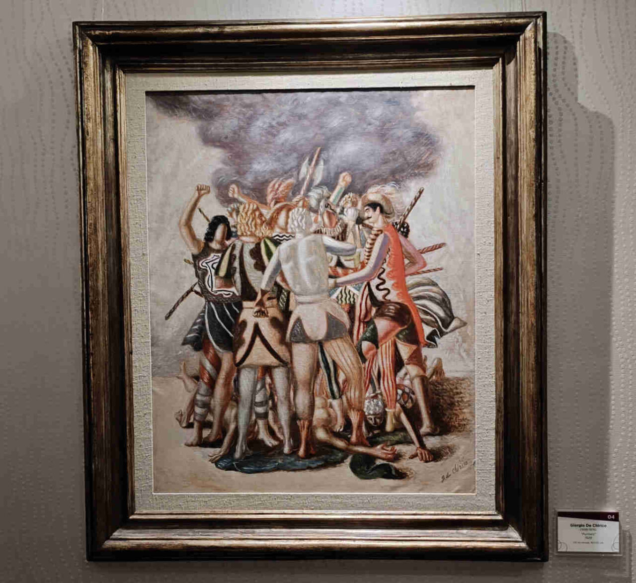 GIorgio De Chirico, La scuola dei gladiatori - Il combattimento