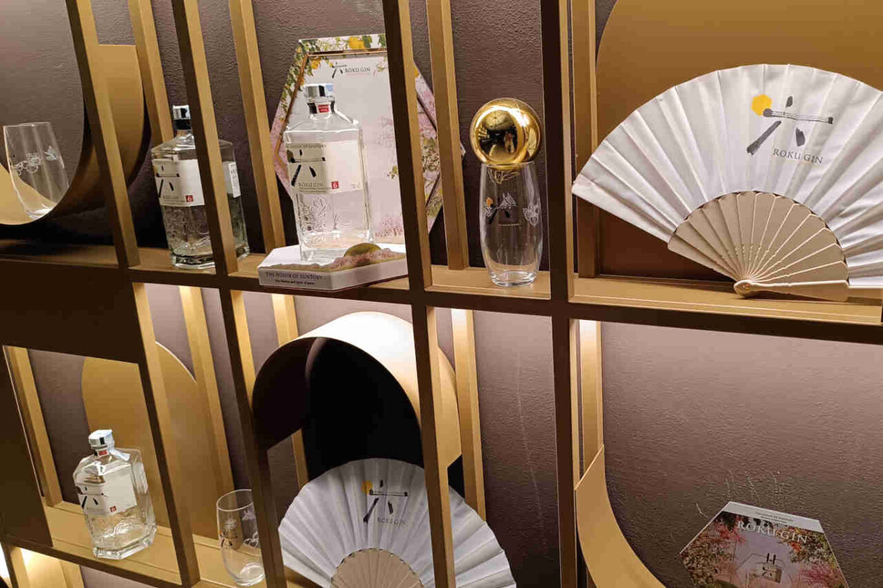 Particolari del cocktail bar di Ambrosia Rooftop
