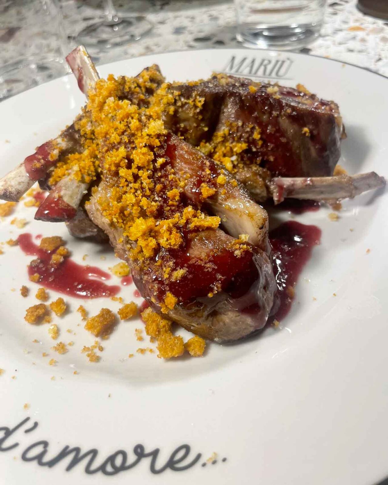 l'agnello di Mariù Trattoria Gentile a Roma Garbatella