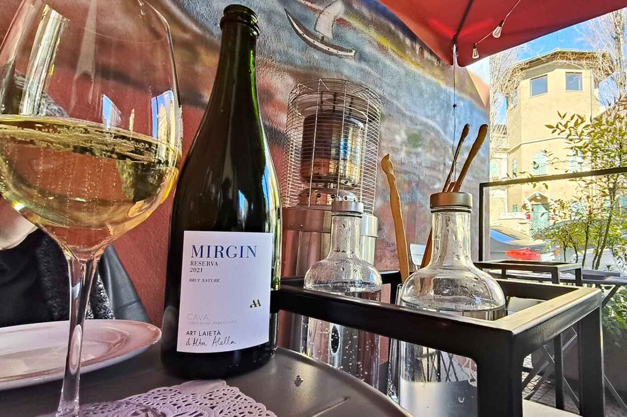 il dehors dell'Osteria Landi a Ostia 