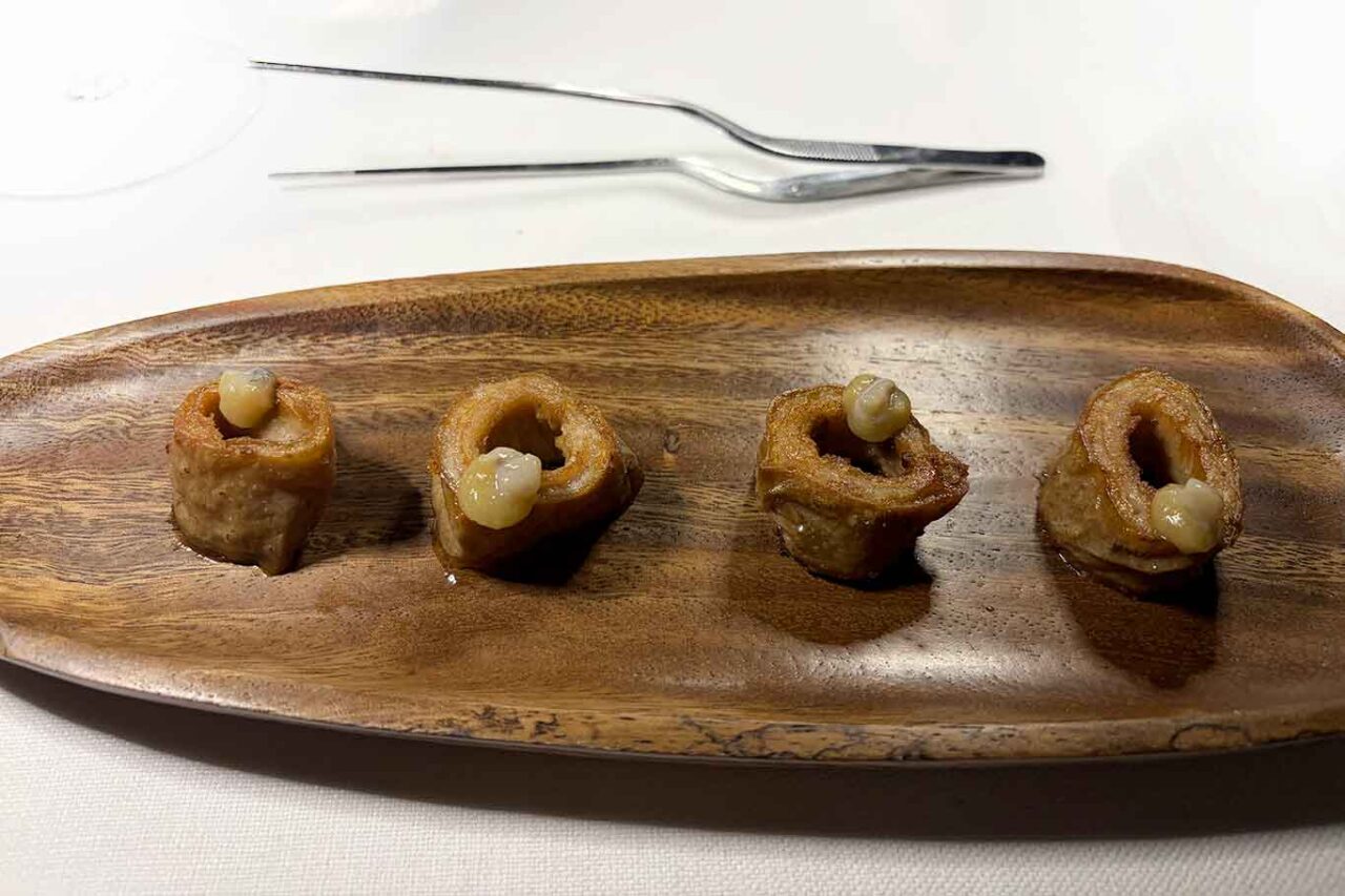 l'intestino del ristorante Podere Belvedere di Edoardo Tilli a Pontassieve 