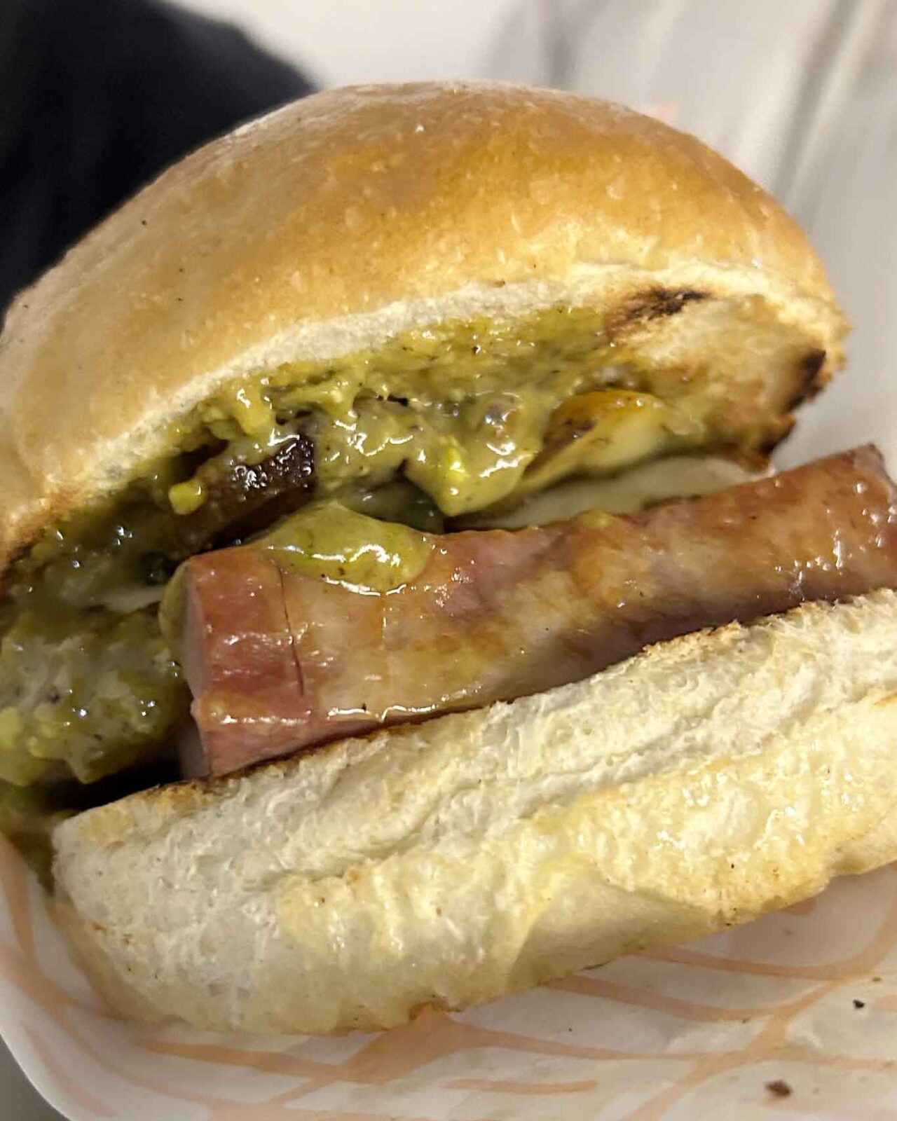 il panino Porco Verde di Puok Burger a Sant'Antimo