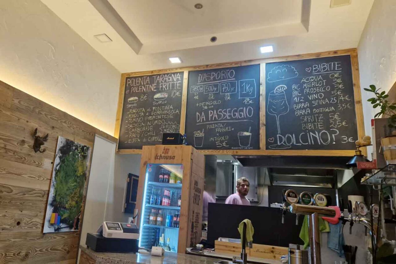 menu e prezzi della polenteria Maggis a Torino