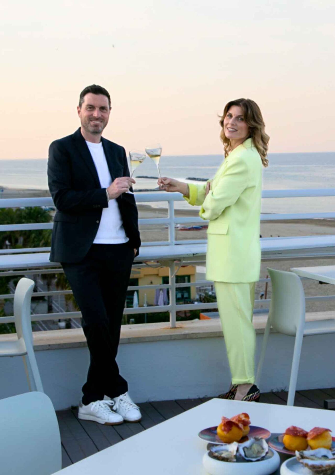 Simone e Sara Marconi del ristorante Attico sul Mare a Grottammare