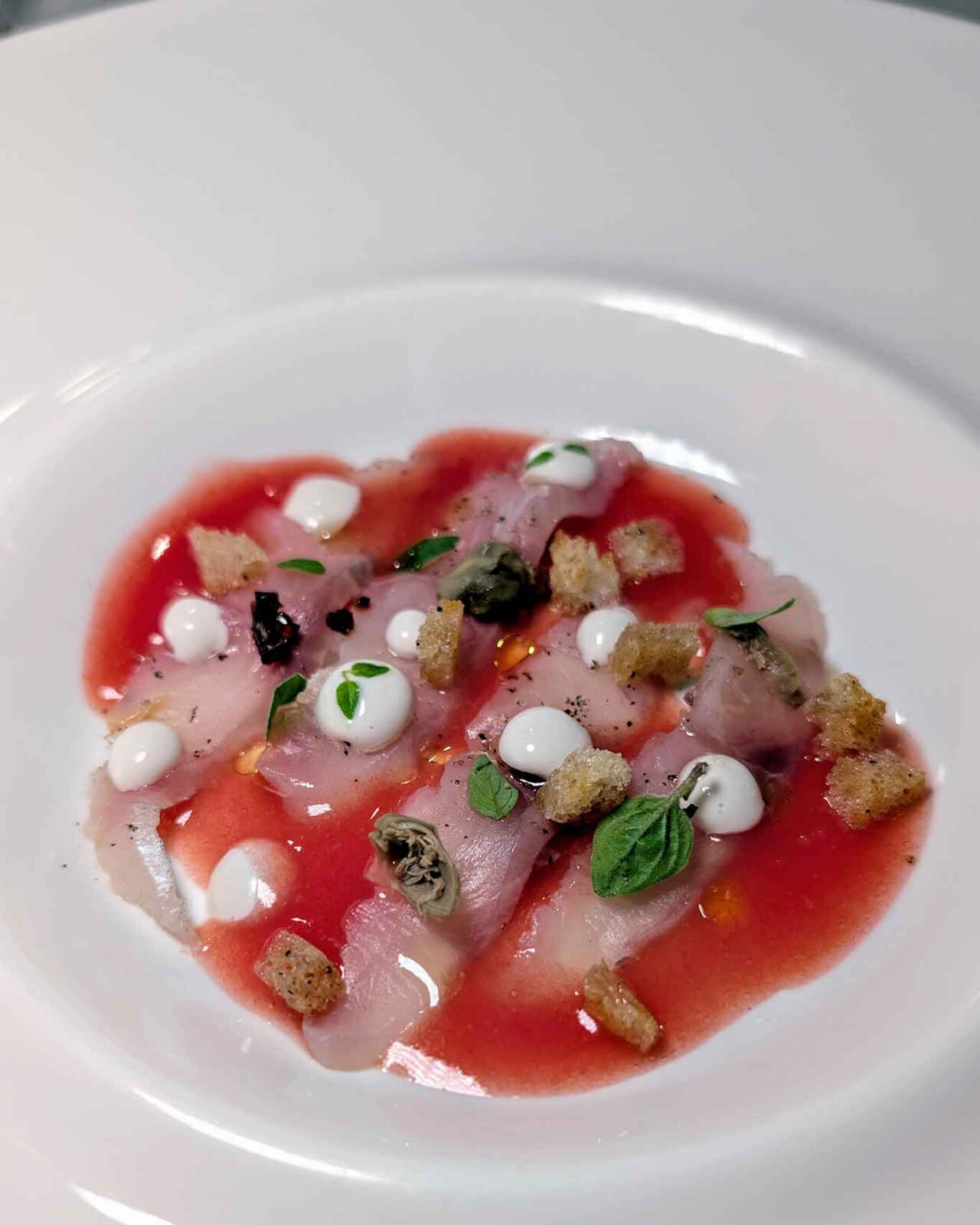 ricciola del ristorante Attico sul Mare a Grottammare