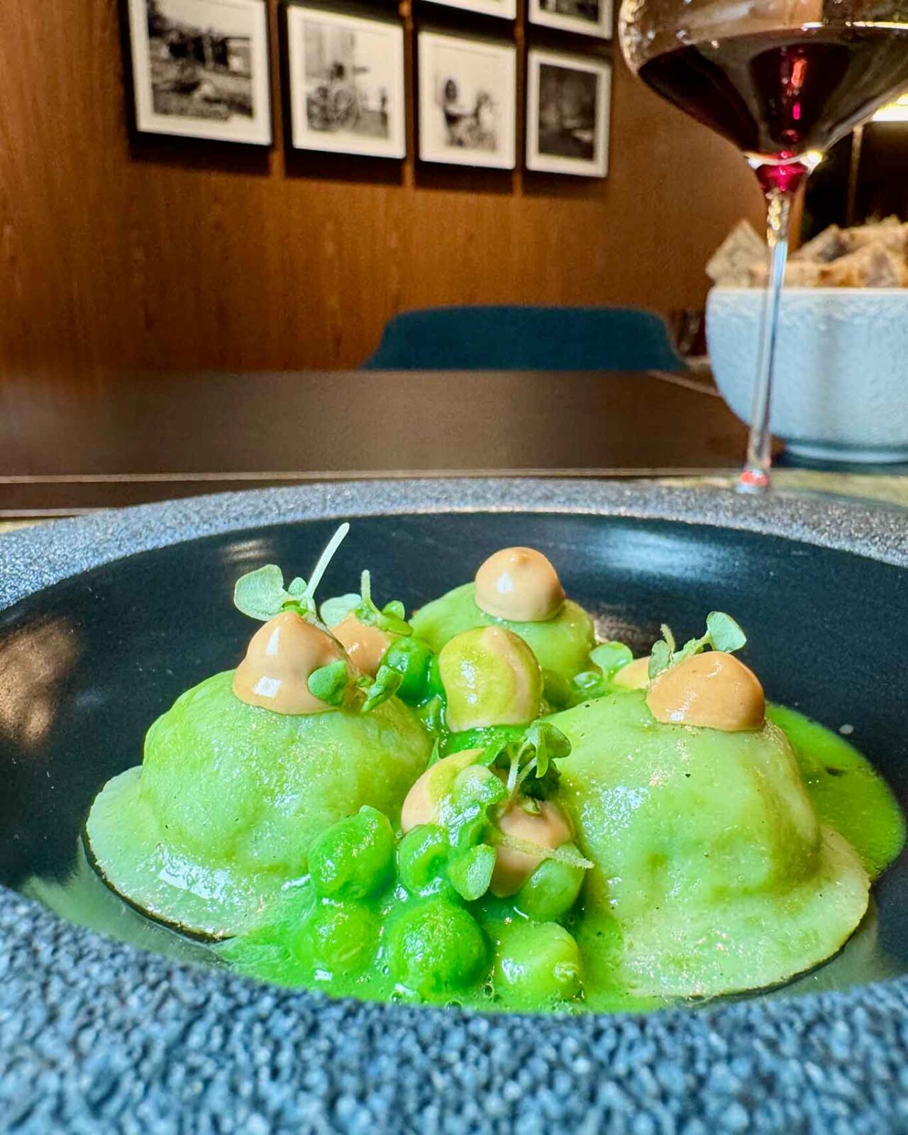 la pasta e piselli del ristorante Cinque Foglie a Battipaglia 