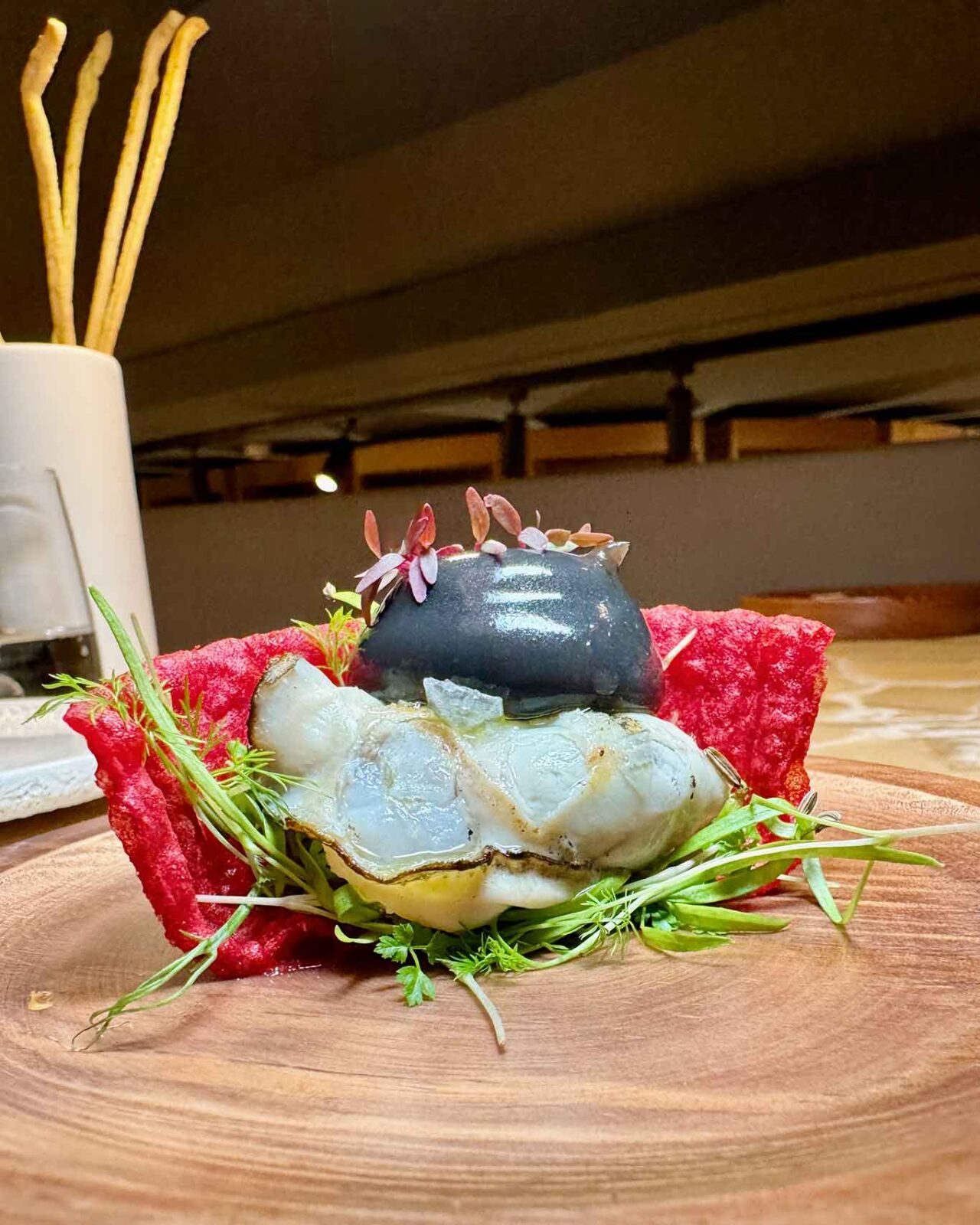 l'ostrica del ristorante Cinque Foglie a Battipaglia 