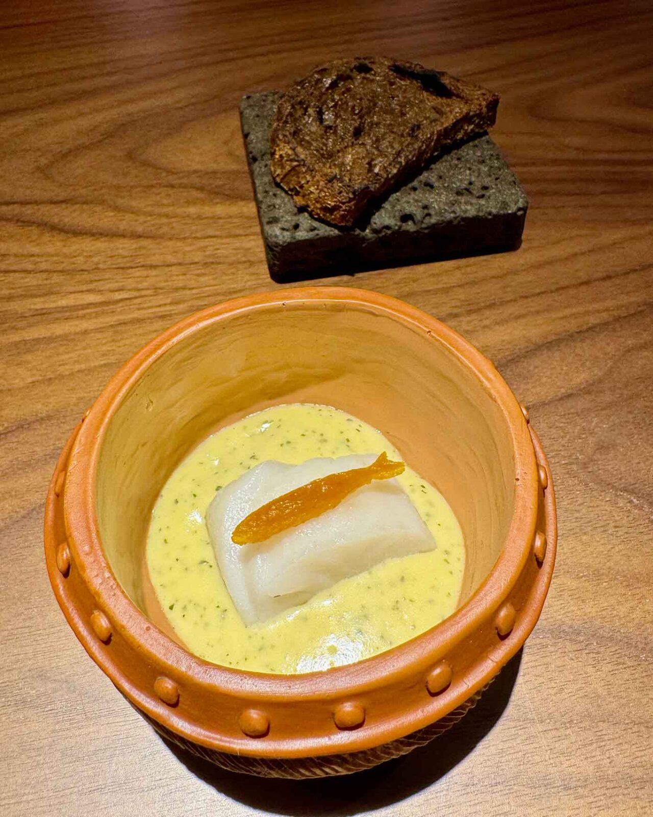 il baccalà alla francese del ristorante Somnium ad Eboli