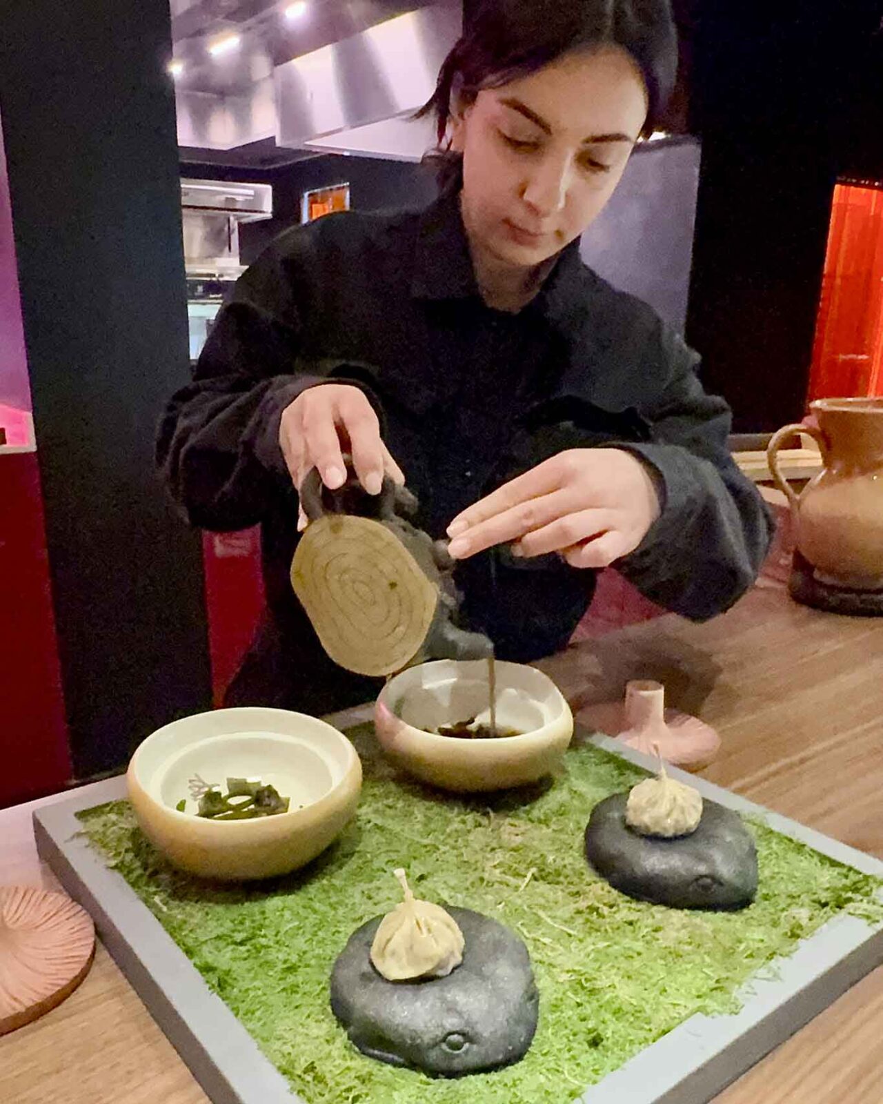 funghi e rana del ristorante Somnium ad Eboli