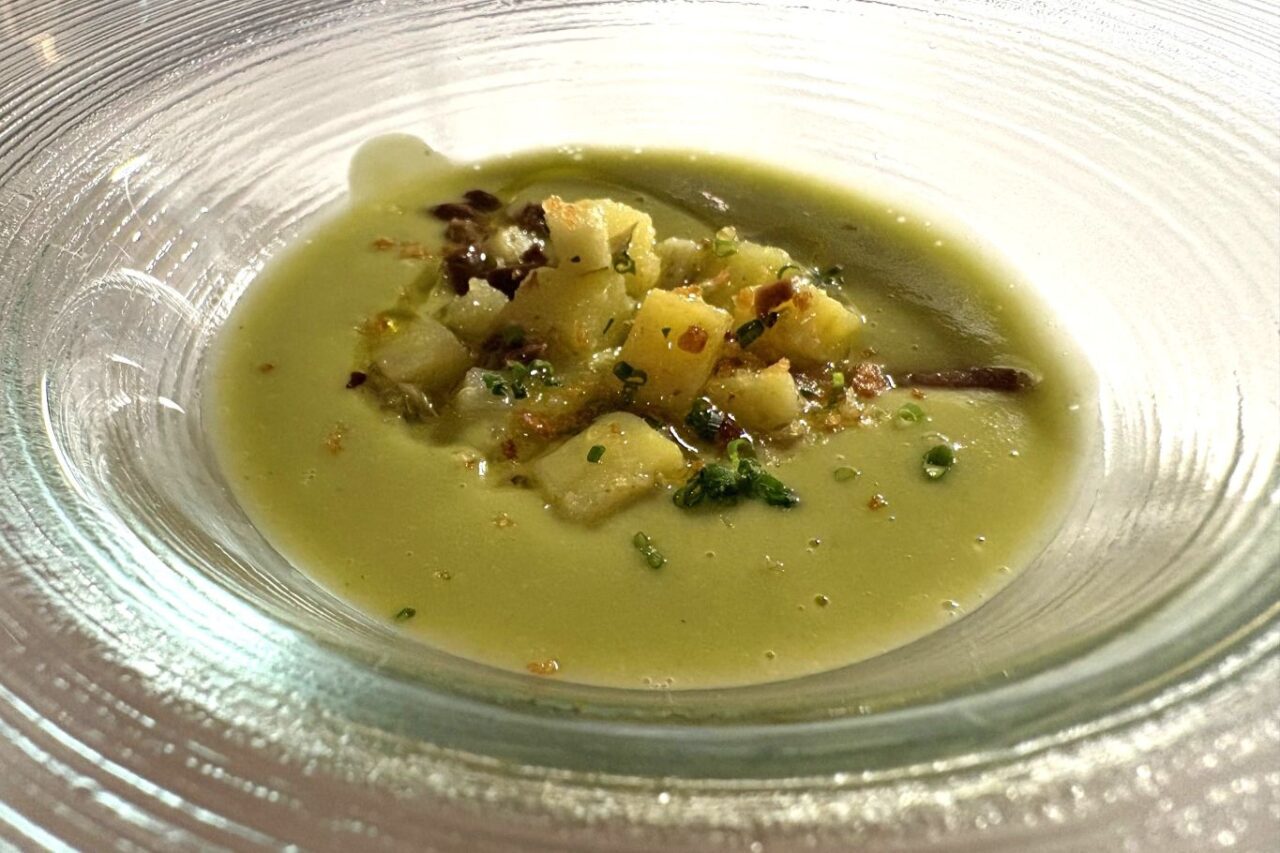 Verona Al Capitan della Cittadella vellutata verde amuse-bouche