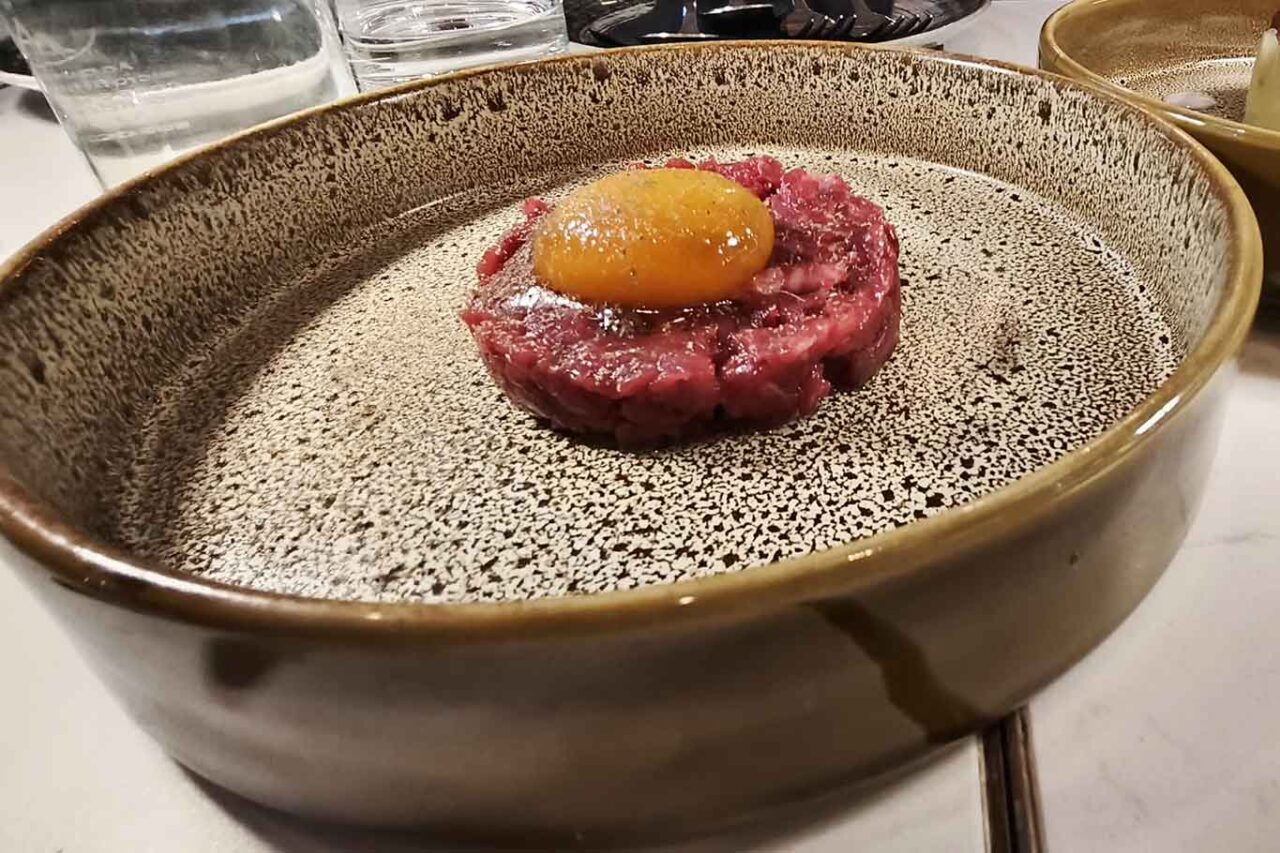 Enoteca Grado a Roma: tartare di manzo