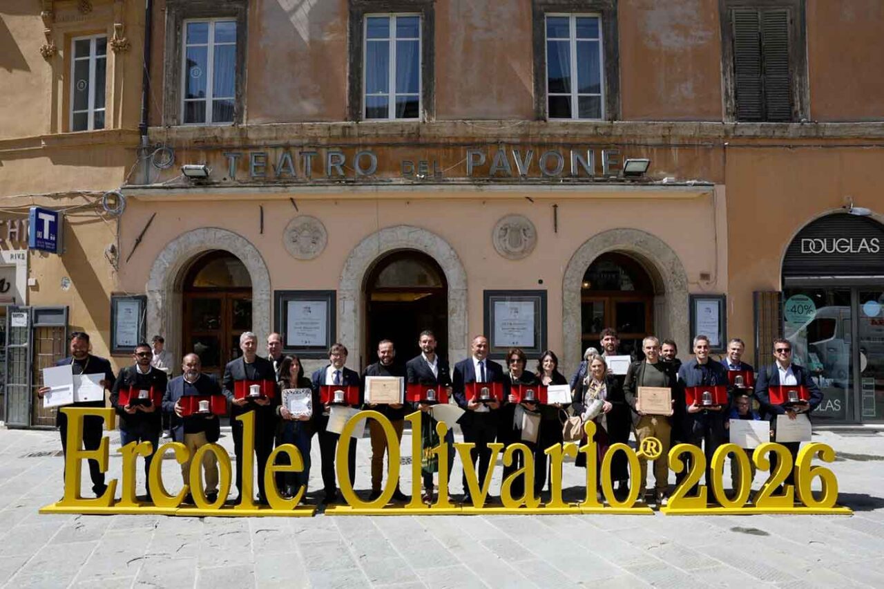 i vincitori del concorso Ercole Olivario 2026 riservato ai migliori oli extravergine di oliva