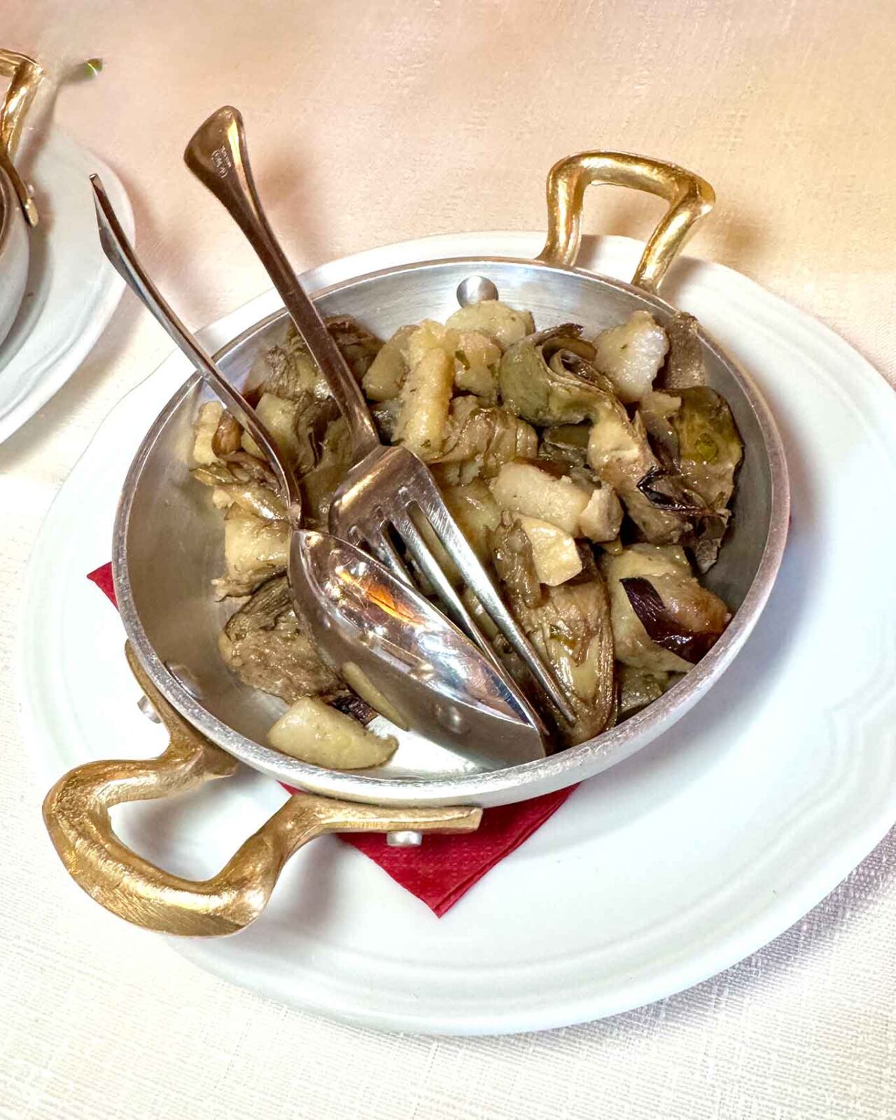 i carciofi dell'agriturismo Porta Sirena a Paestum Capaccio 