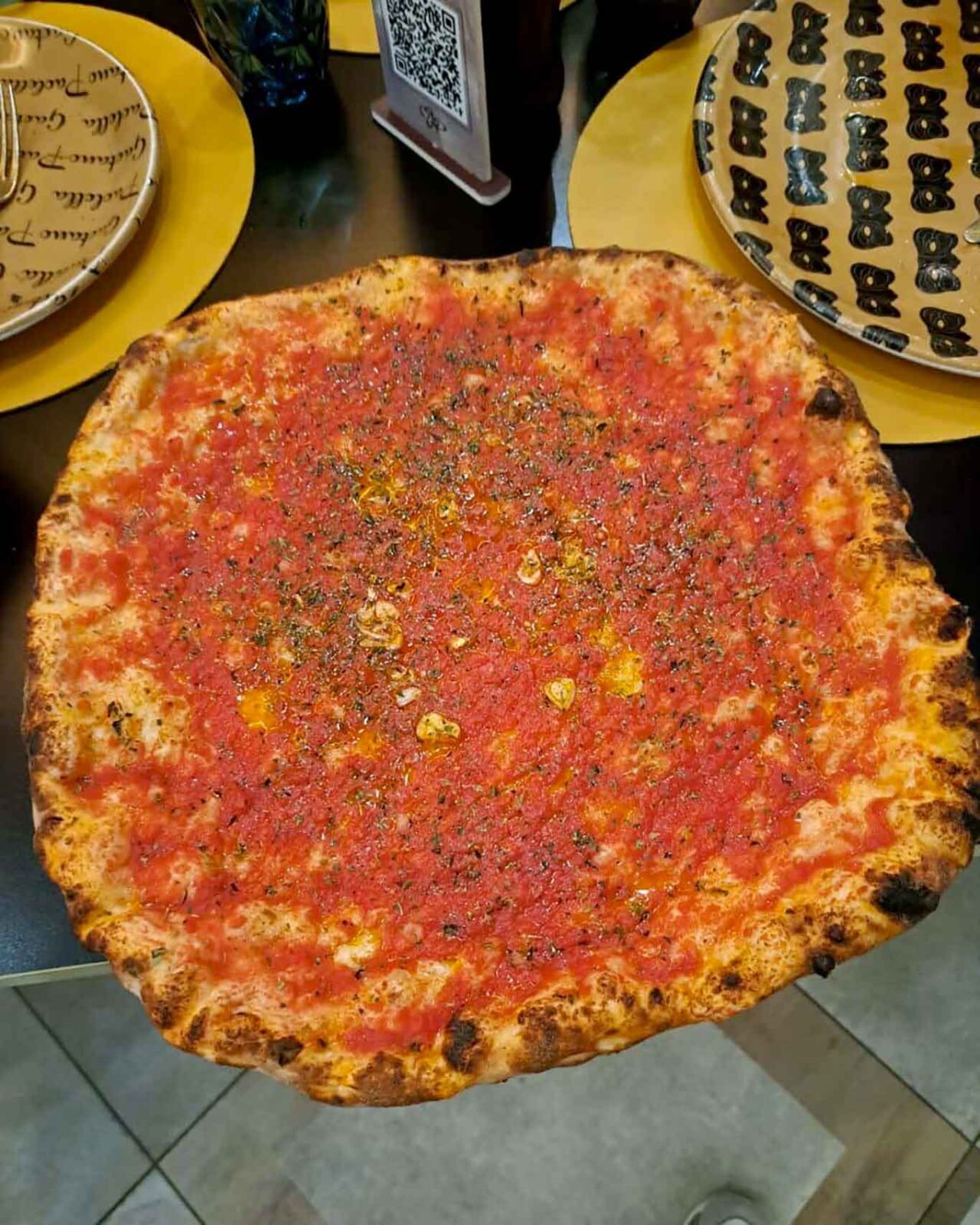 la pizza Marinara a ruota di carro di Gaetano Paolella ad Acerra al Campionato della Pizza 2026