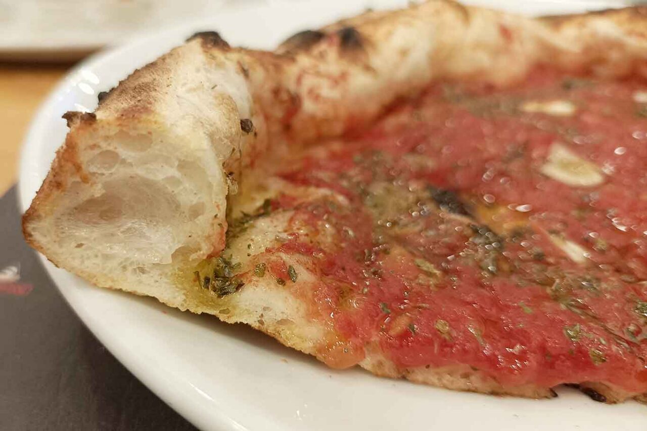 la pizza marinara della pizzeria I Borboni di Pontecagnano al Campionato 2026