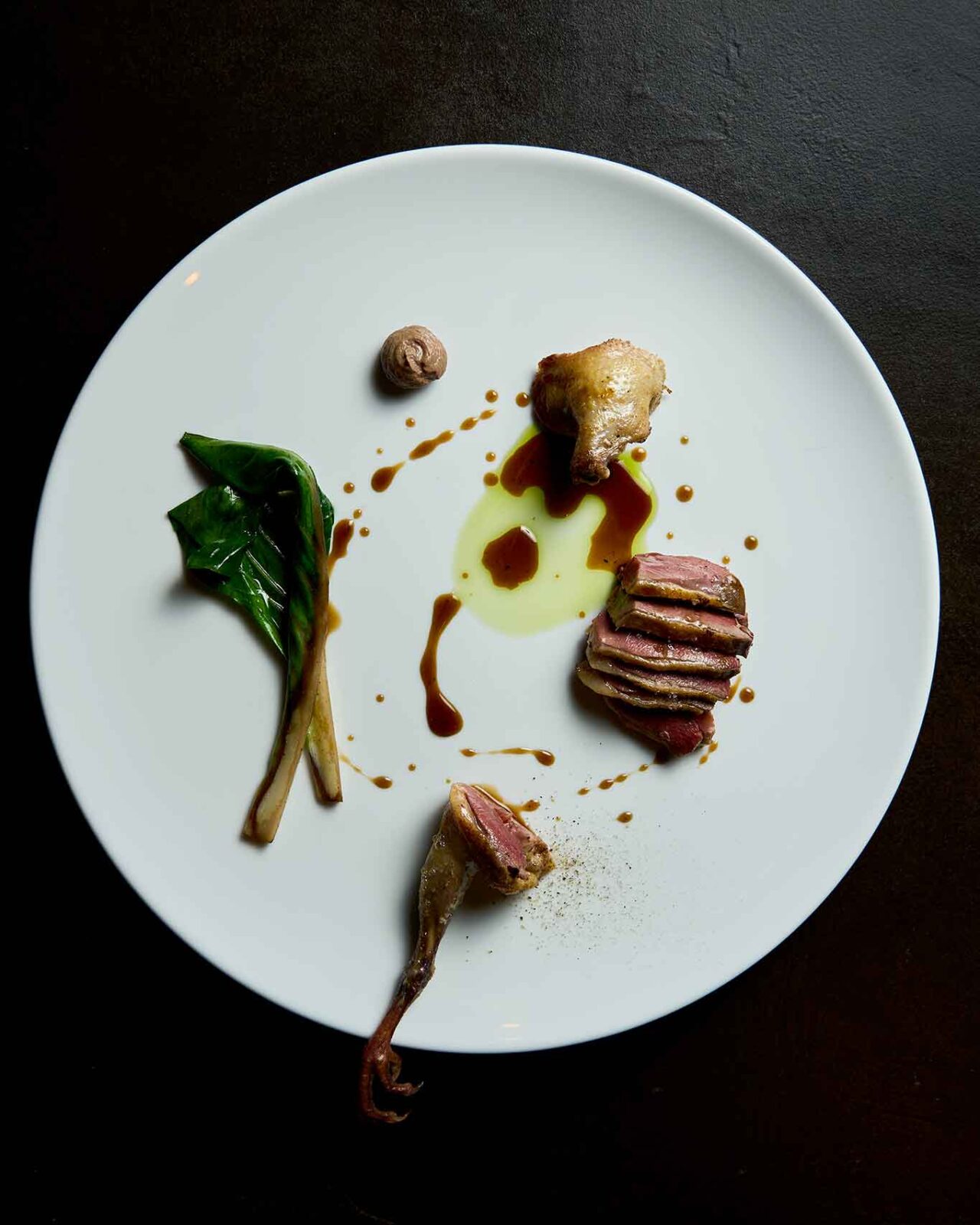 il piccione del ristorante Essencia a Napoli 