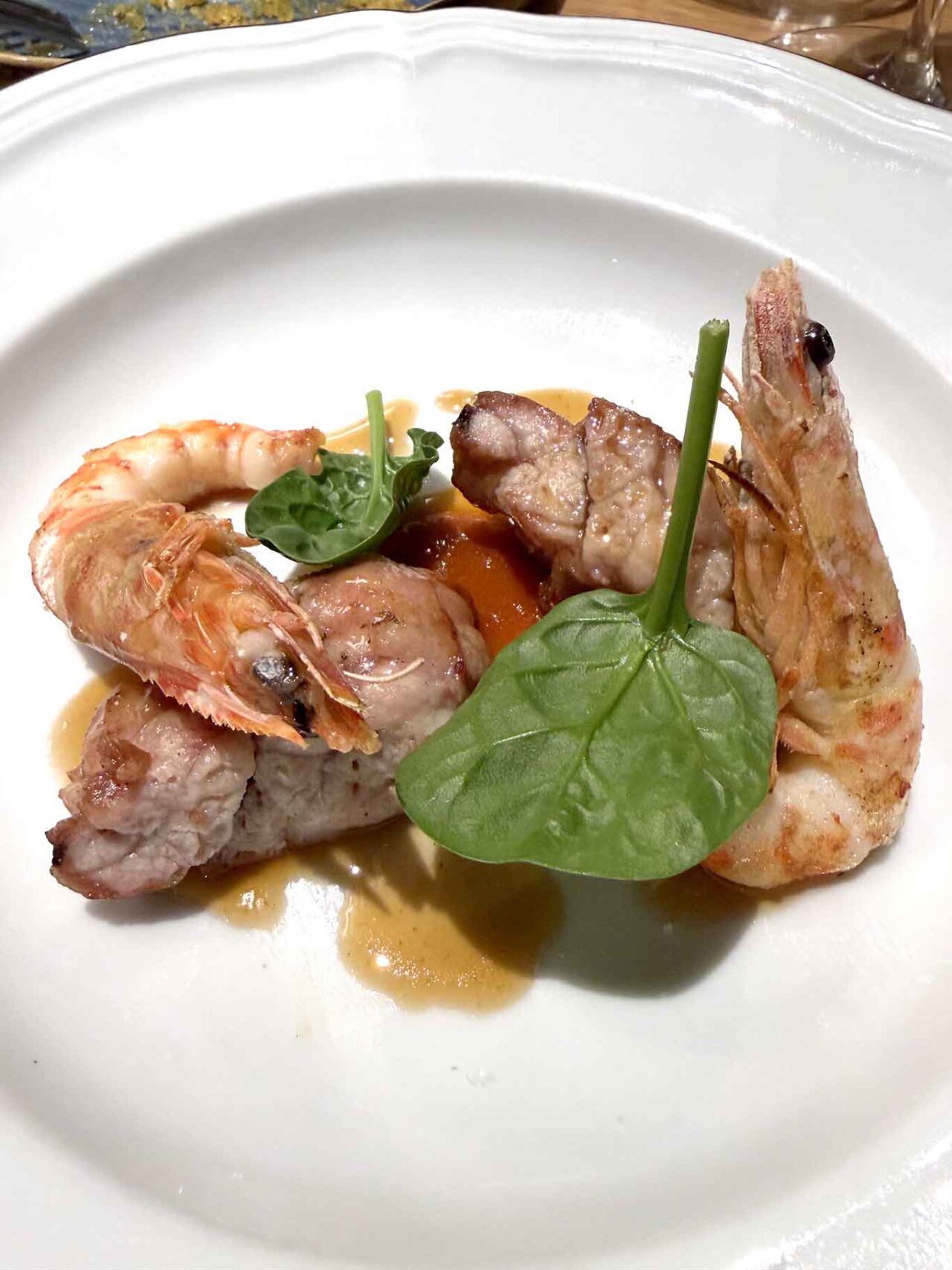 le animelle con mazzancolle del ristorante Frangente a Milano