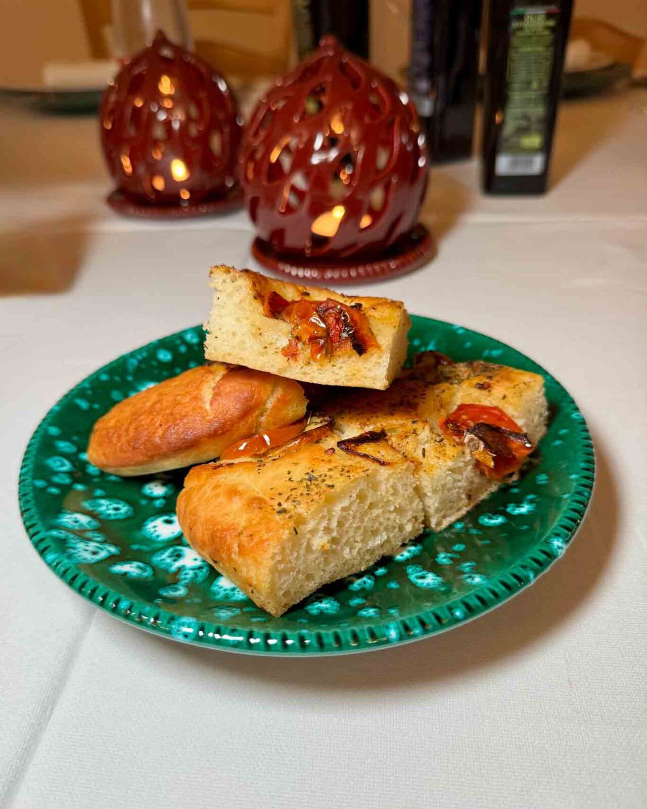 la focaccia del ristorante macelleria La Cuccagna - Giro di Vite a Crispiano vicino Taranto