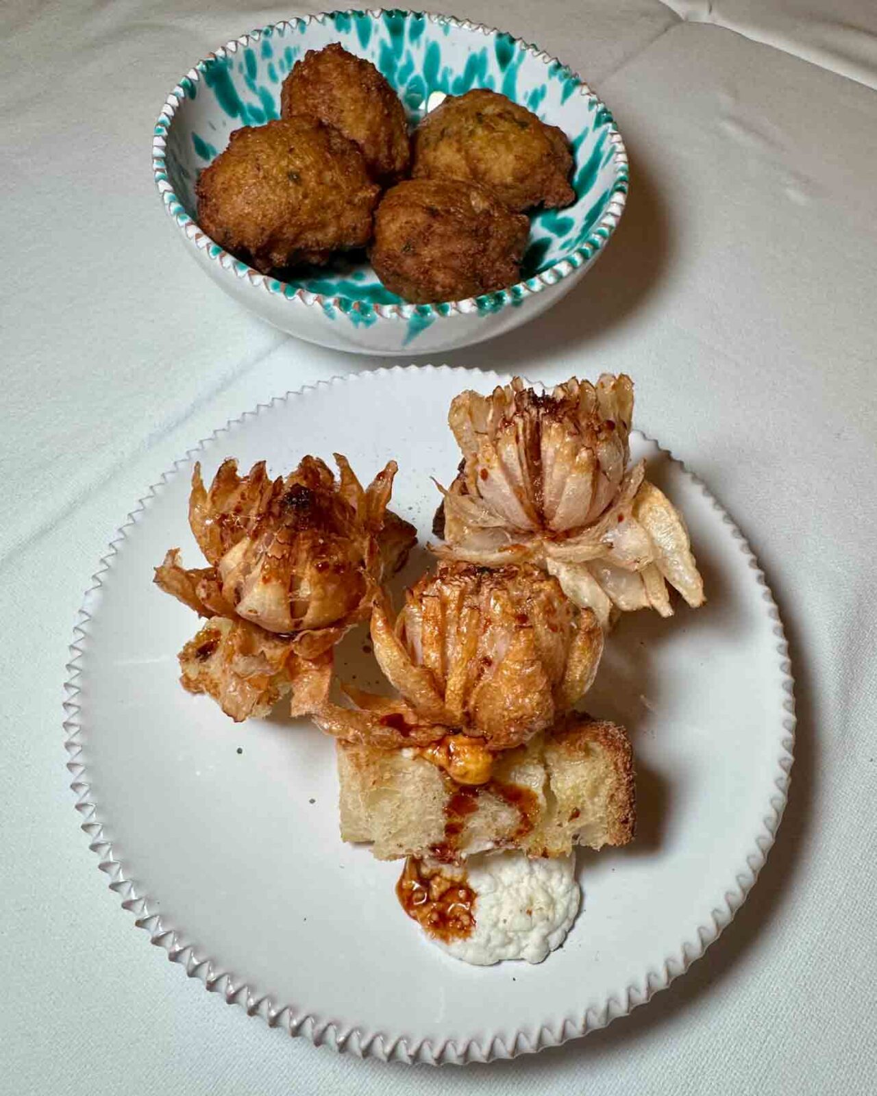 i lampascioni fritti del ristorante macelleria La Cuccagna - Giro di Vite a Crispiano vicino Taranto