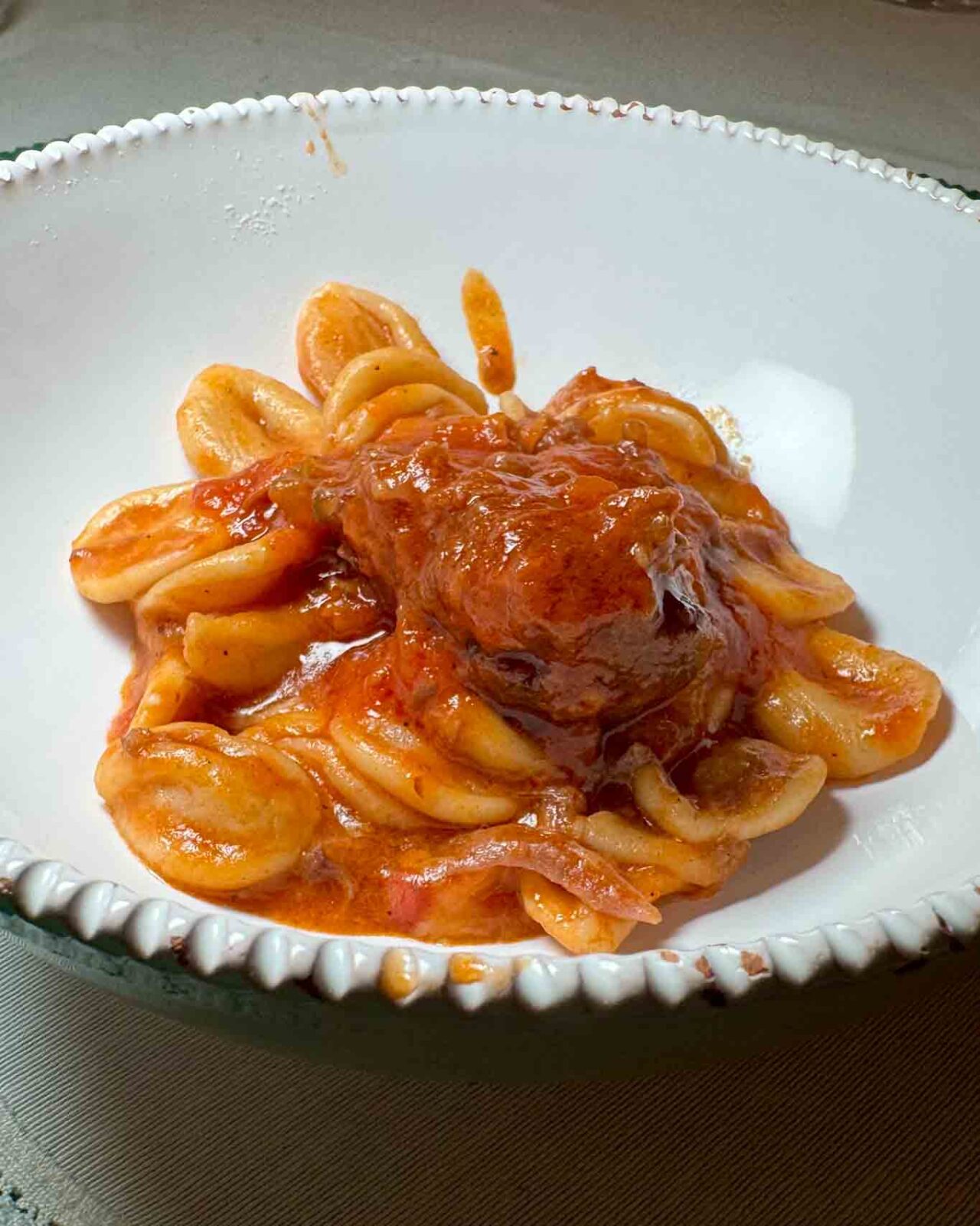 le orecchiette del ristorante macelleria La Cuccagna - Giro di Vite a Crispiano vicino Taranto