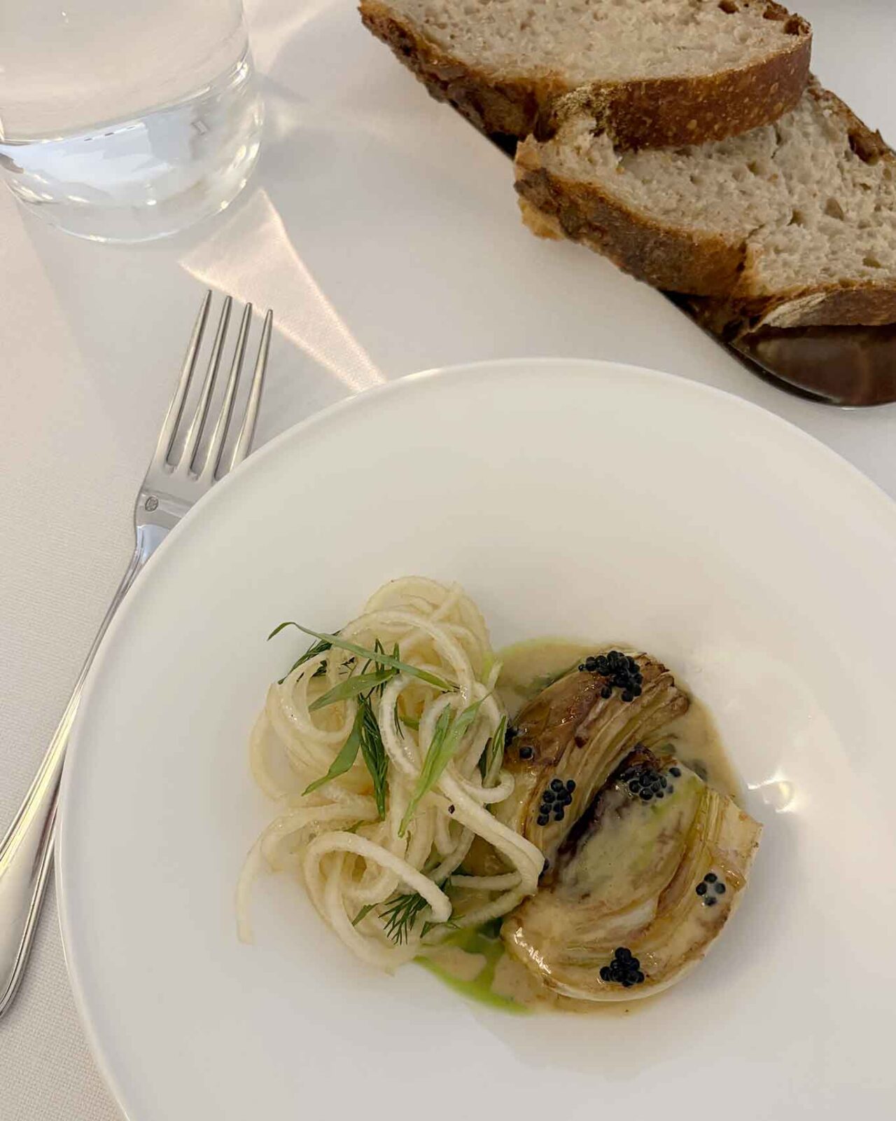 il finocchio brasato del ristorante Sandì a Milano