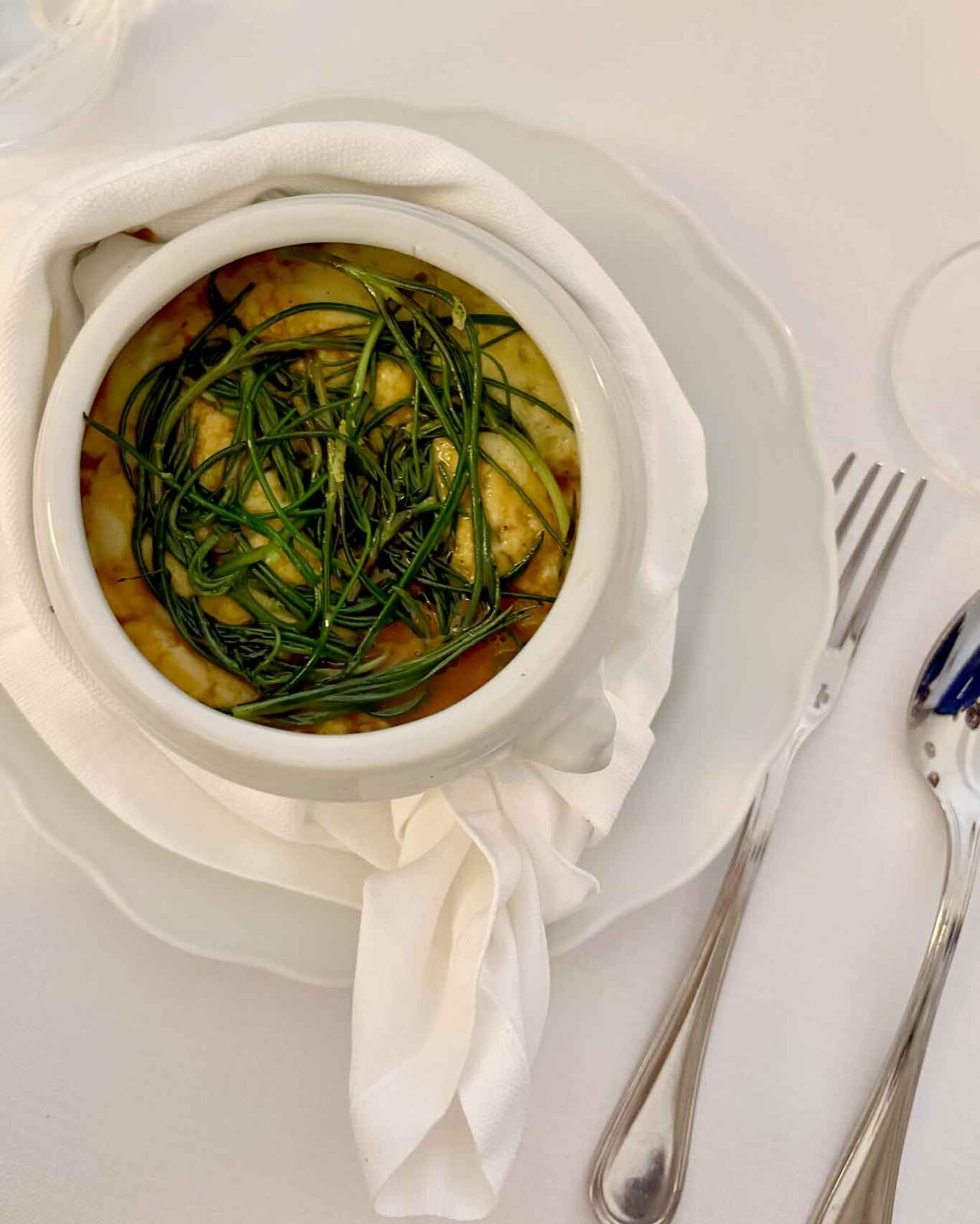 la spuma di polenta affumicata del ristorante Sandì a Milano