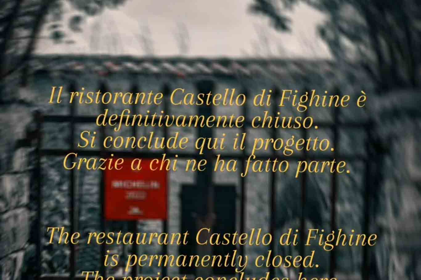 La Toscana perde un stella Michelin: chiude il Castello di Fighine