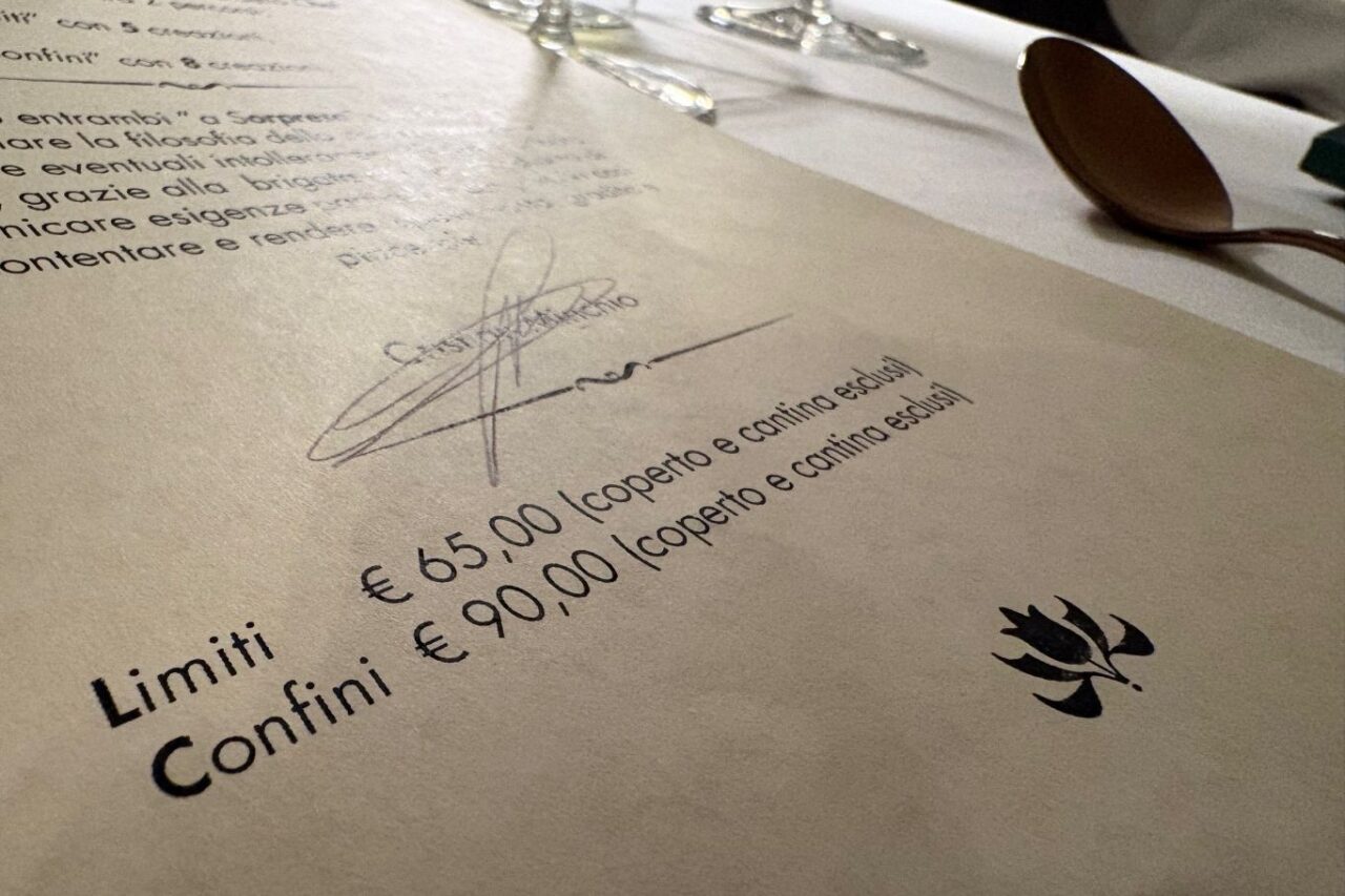 Locanda Confini Dolo (VE) dettaglio menu