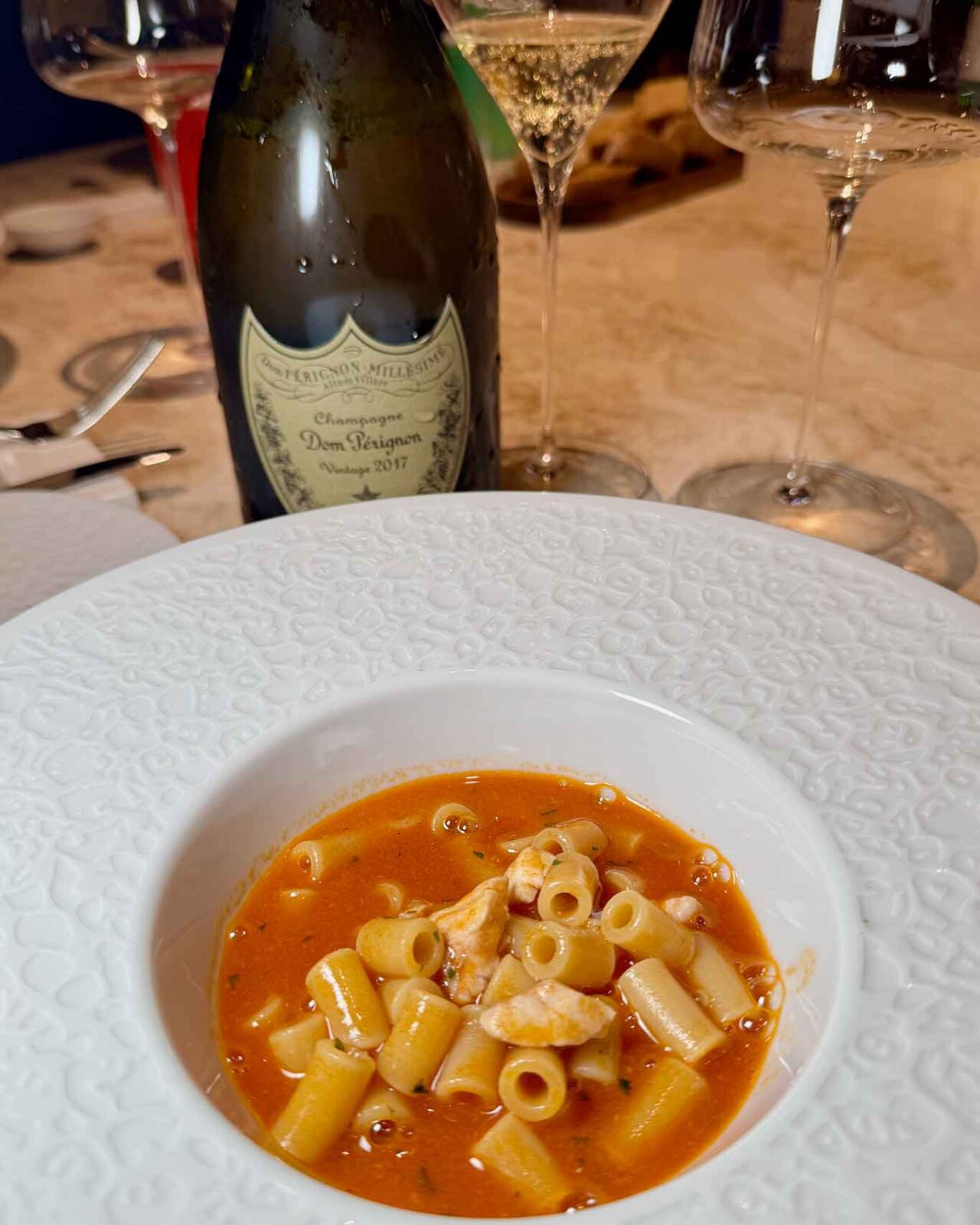 la pasta dei pescatori del ristorante Pescheria al Crescent di Salerno