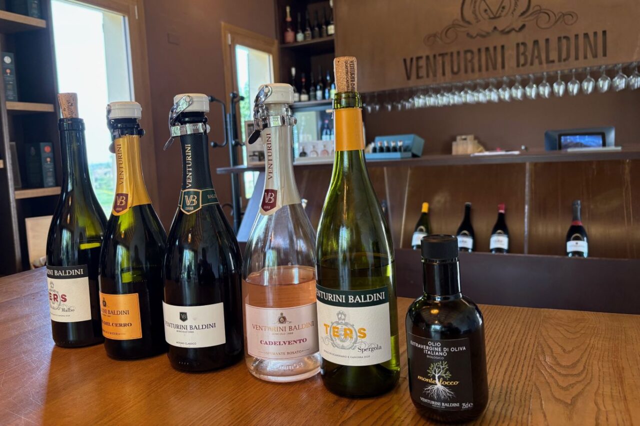 Venturini Baldini line-up degustazione vini olio EVO