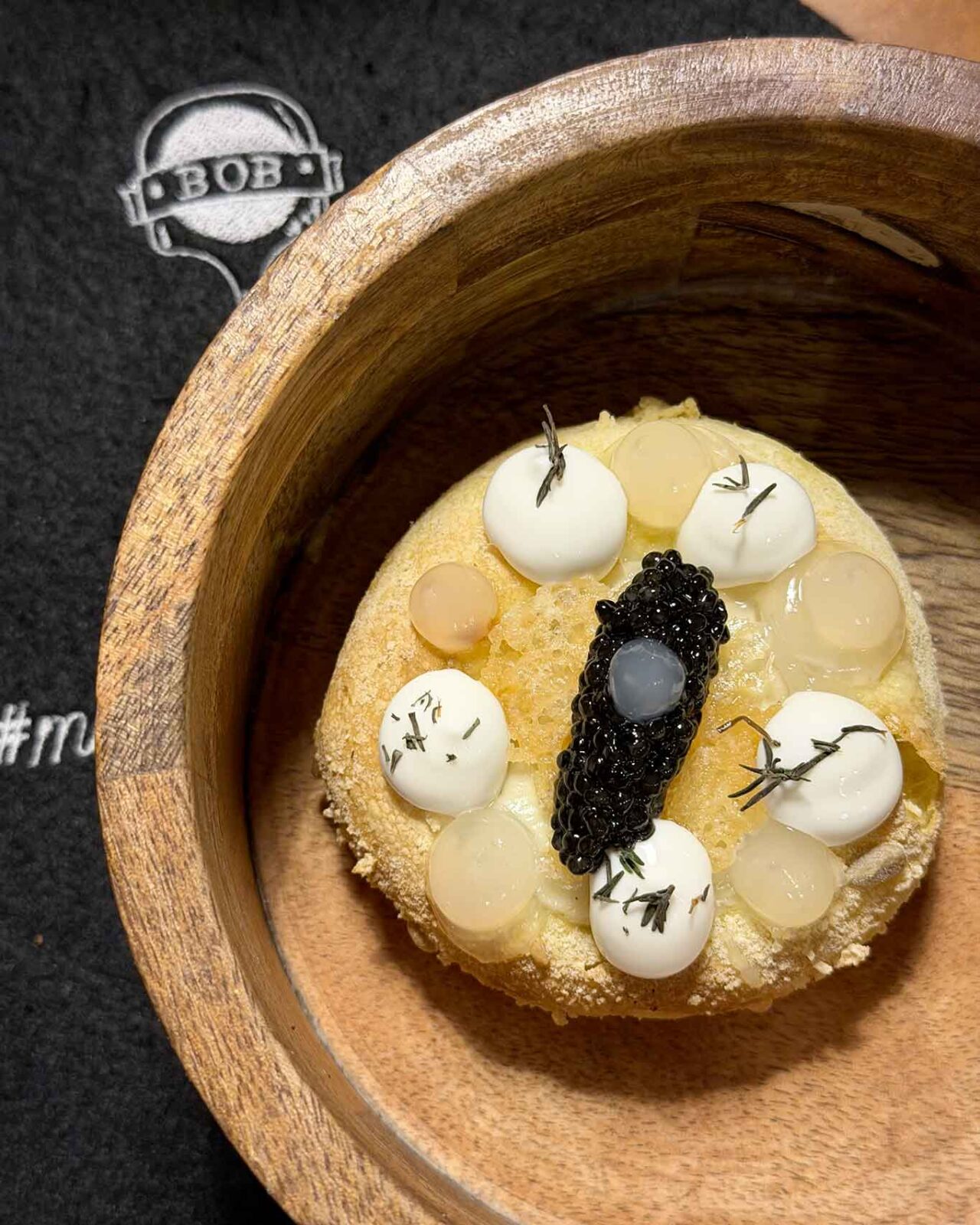 patate, limone e caviale della pizzeria Bob Alchimia a Spicchi a Montepaone 
