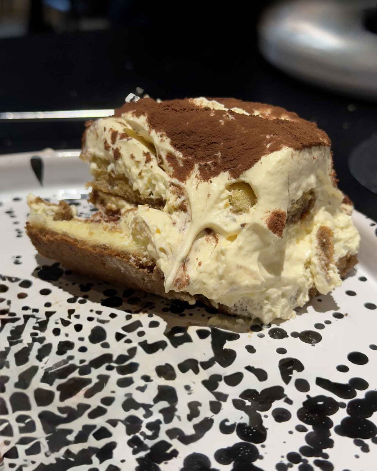 il tiramisù della pizzeria De Giuseppe a Rende in Calabria