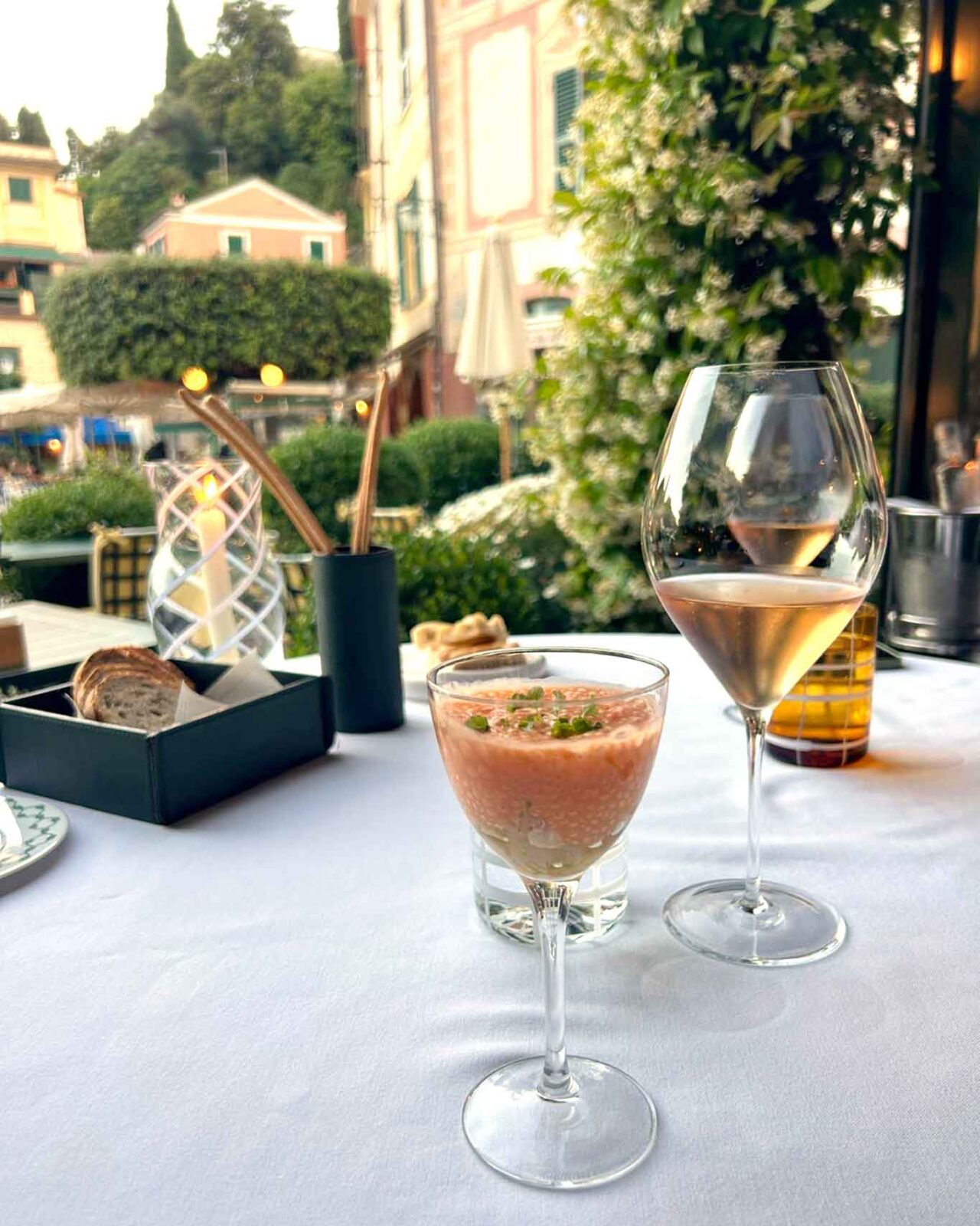 Bellini di scampi al ristorante DAV a Portofino