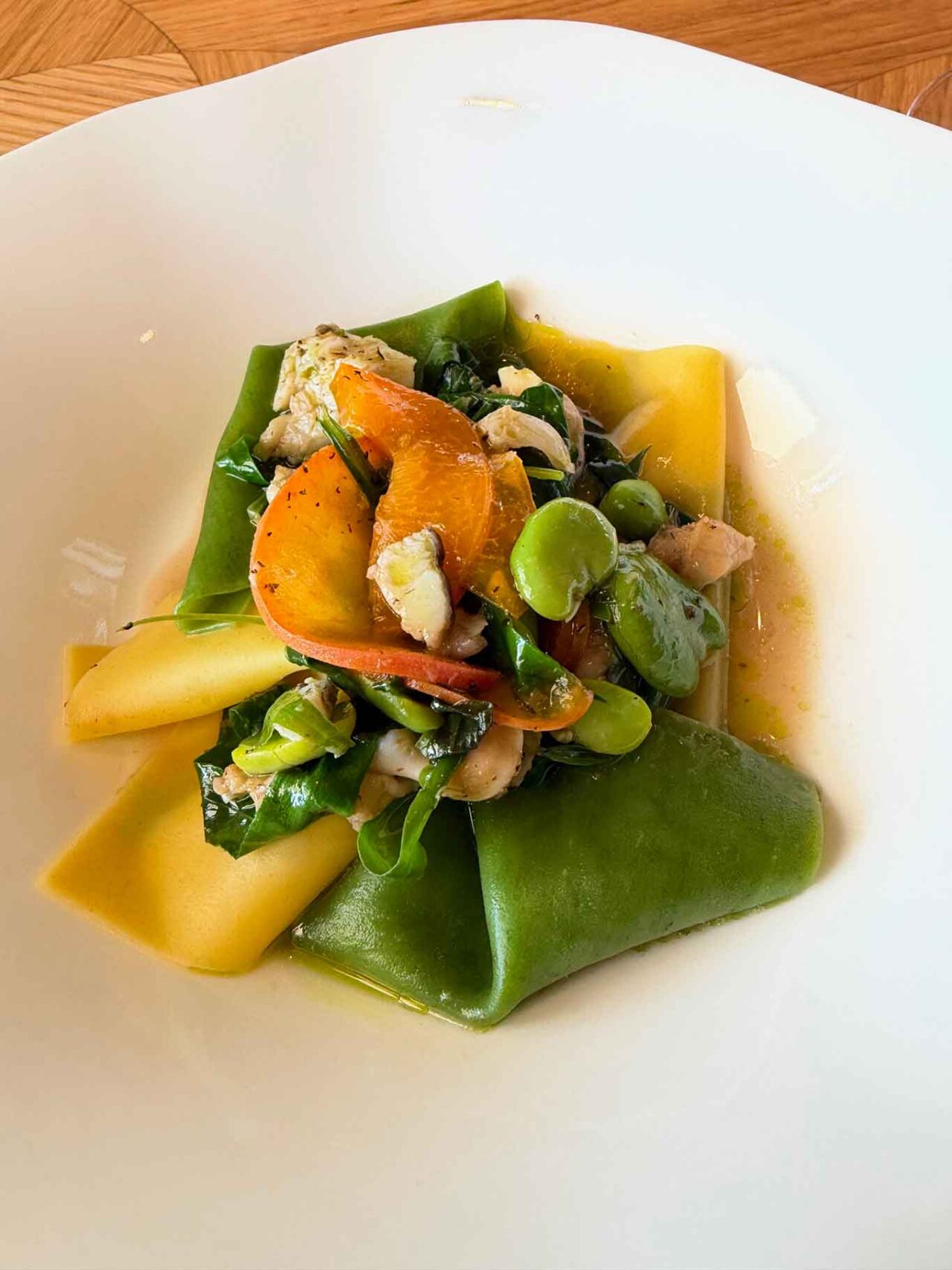 la pasta fresca con il pesce al ristorante Da Lucio a Rimini