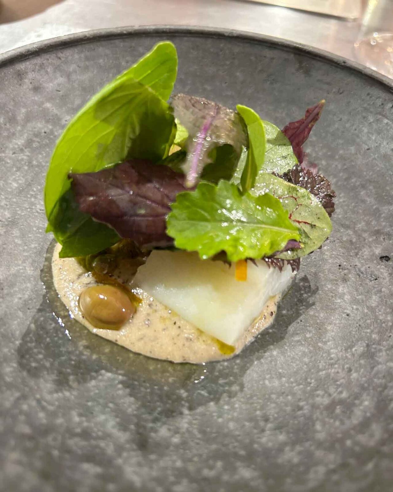 il baccalà del ristorante Materia Spazio Cucina a Catania