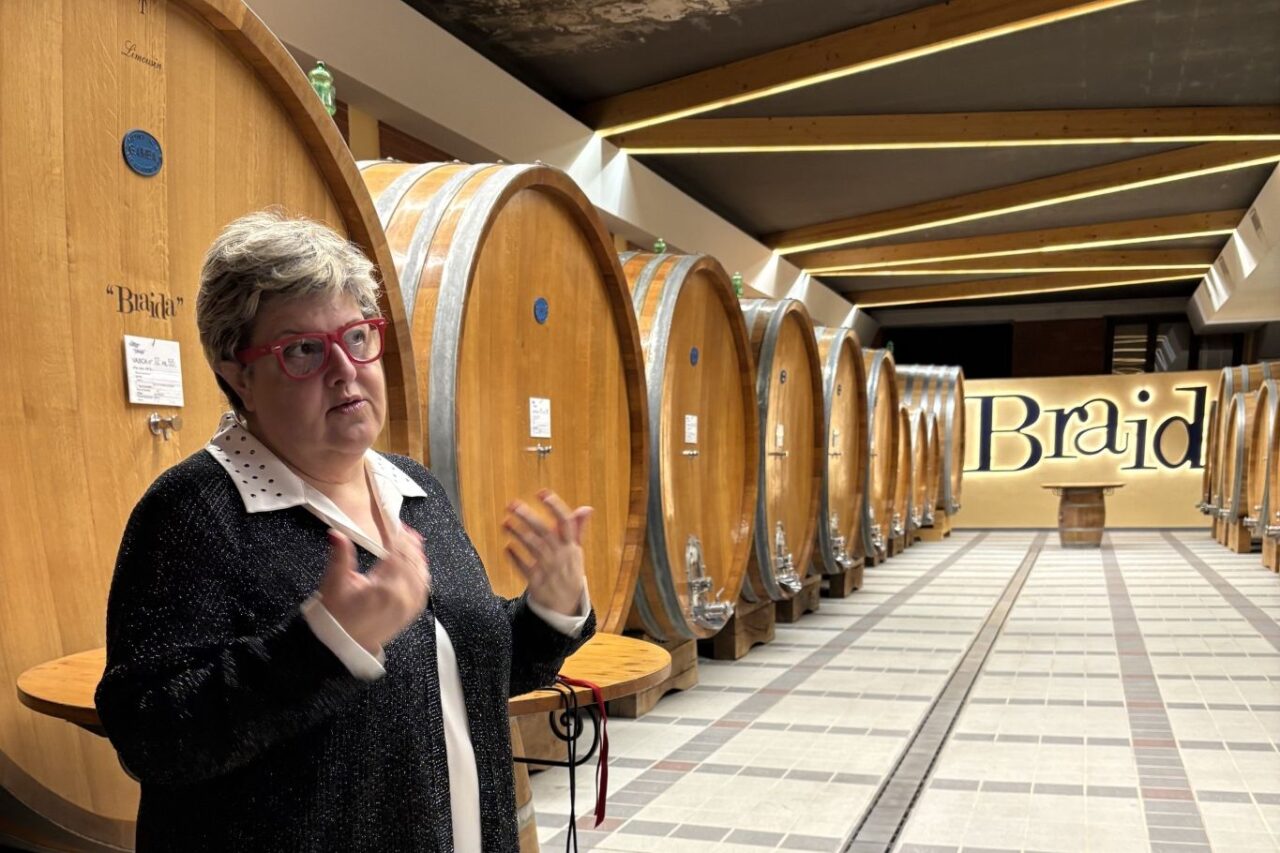 Braide Wines Raffaella Bologna in cantina